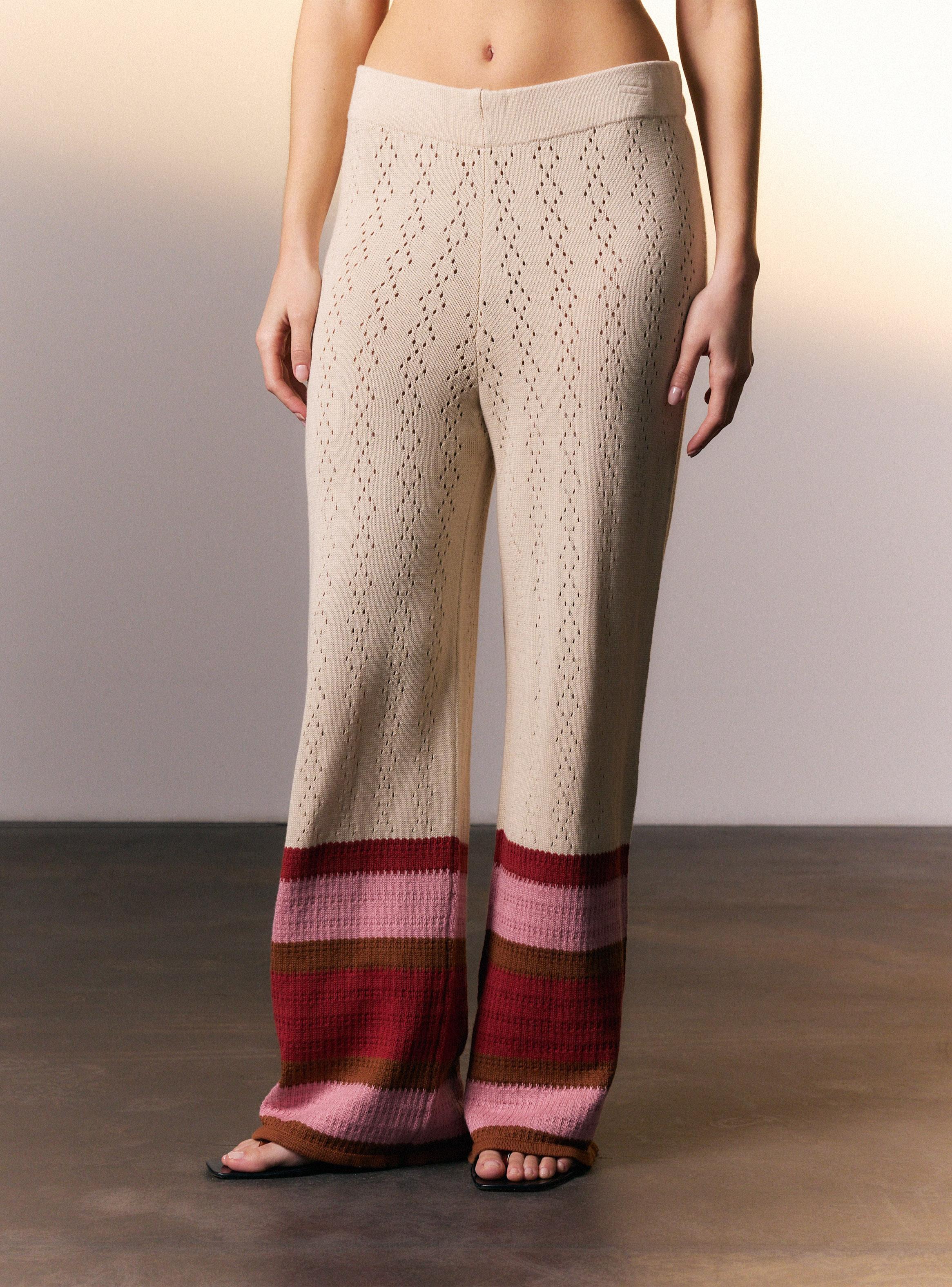 Pantalón Tejido con Líneas Colaboración Nit Label-0