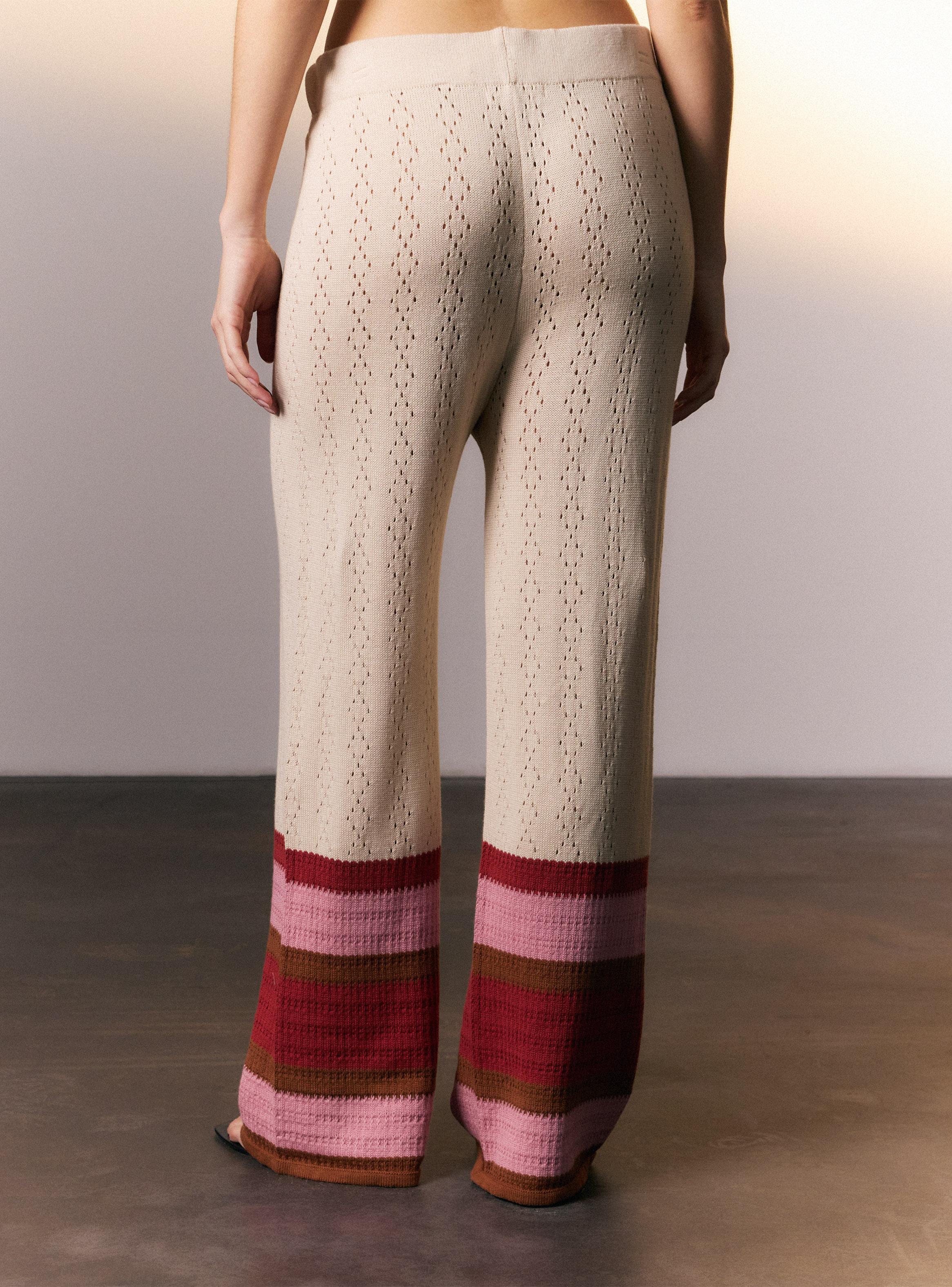 Pantalón Tejido con Líneas Colaboración Nit Label-3