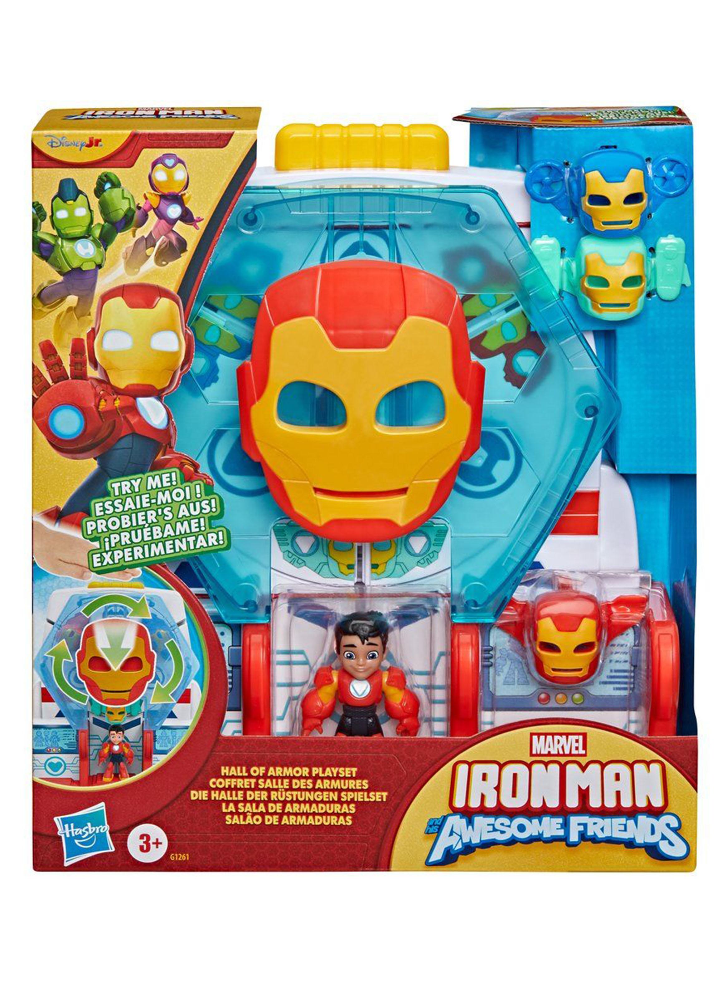 Set Figuras de Acción Iron Friends Sala de Armaduras-0