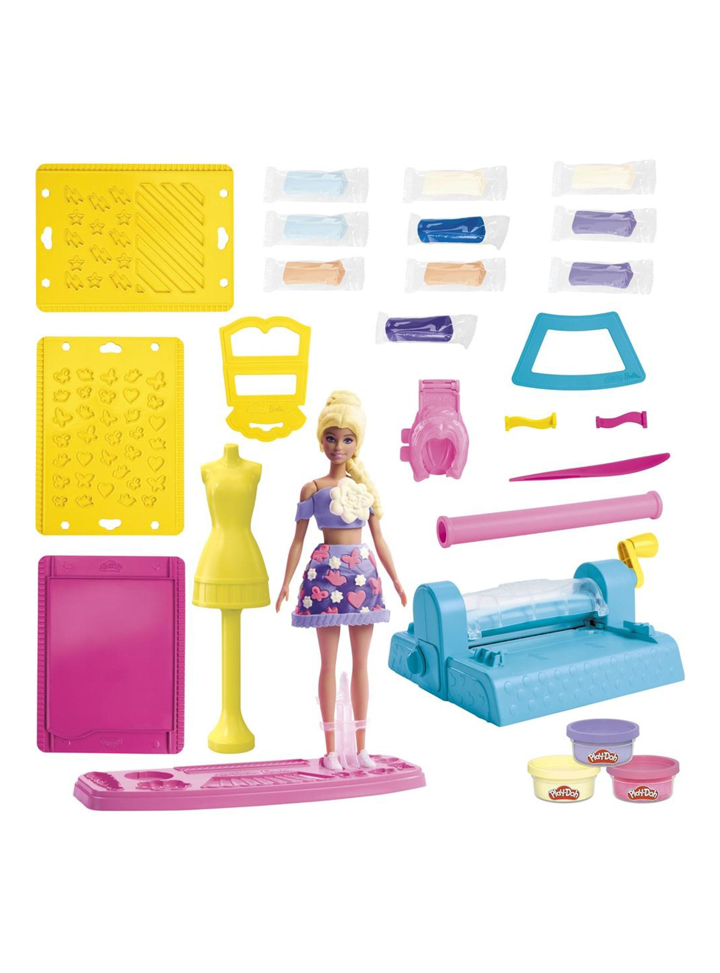Set de Plasticinas y Masas Moldeables Taller Diseño Barbie-2