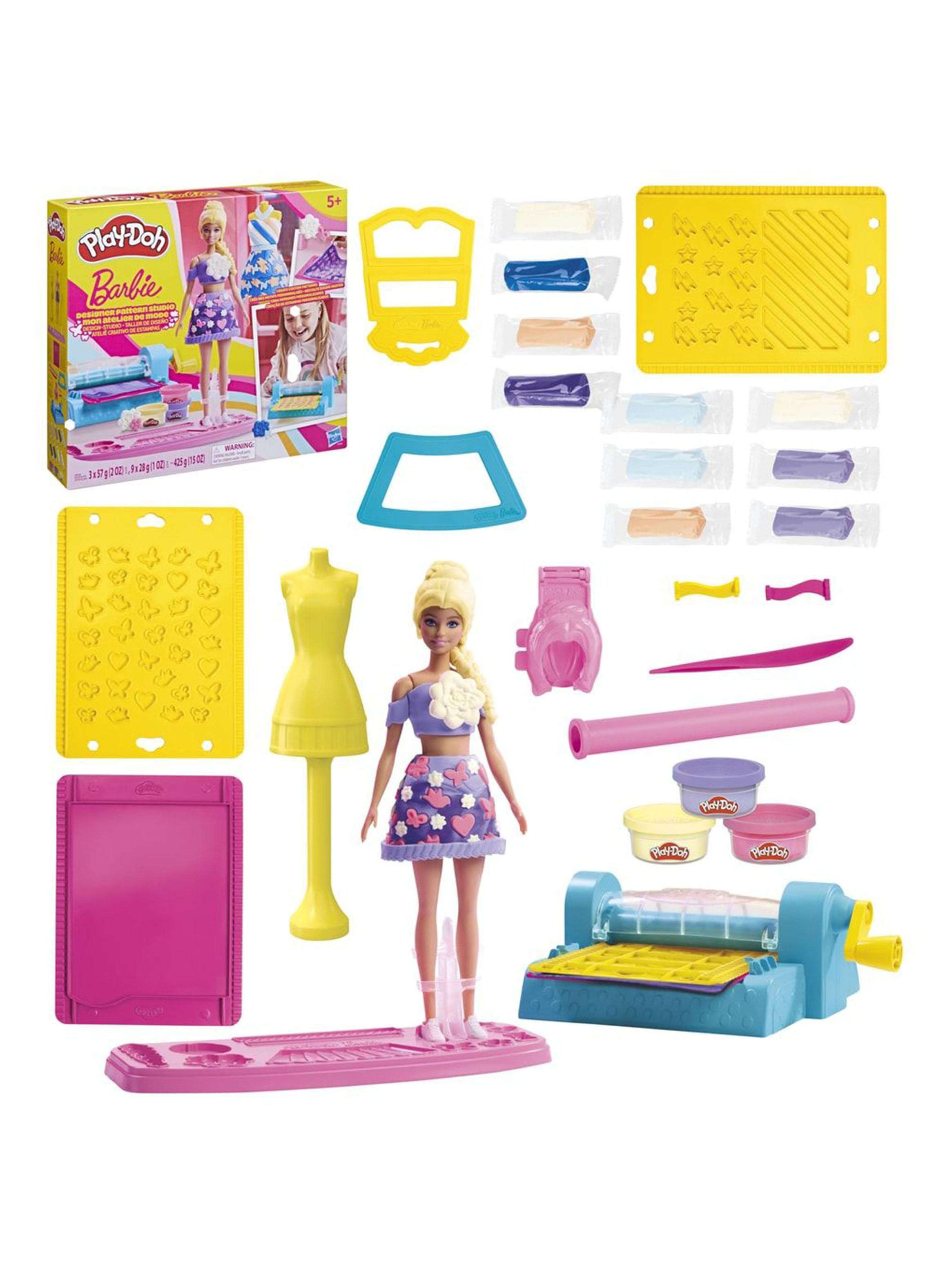Set de Plasticinas y Masas Moldeables Taller Diseño Barbie-3