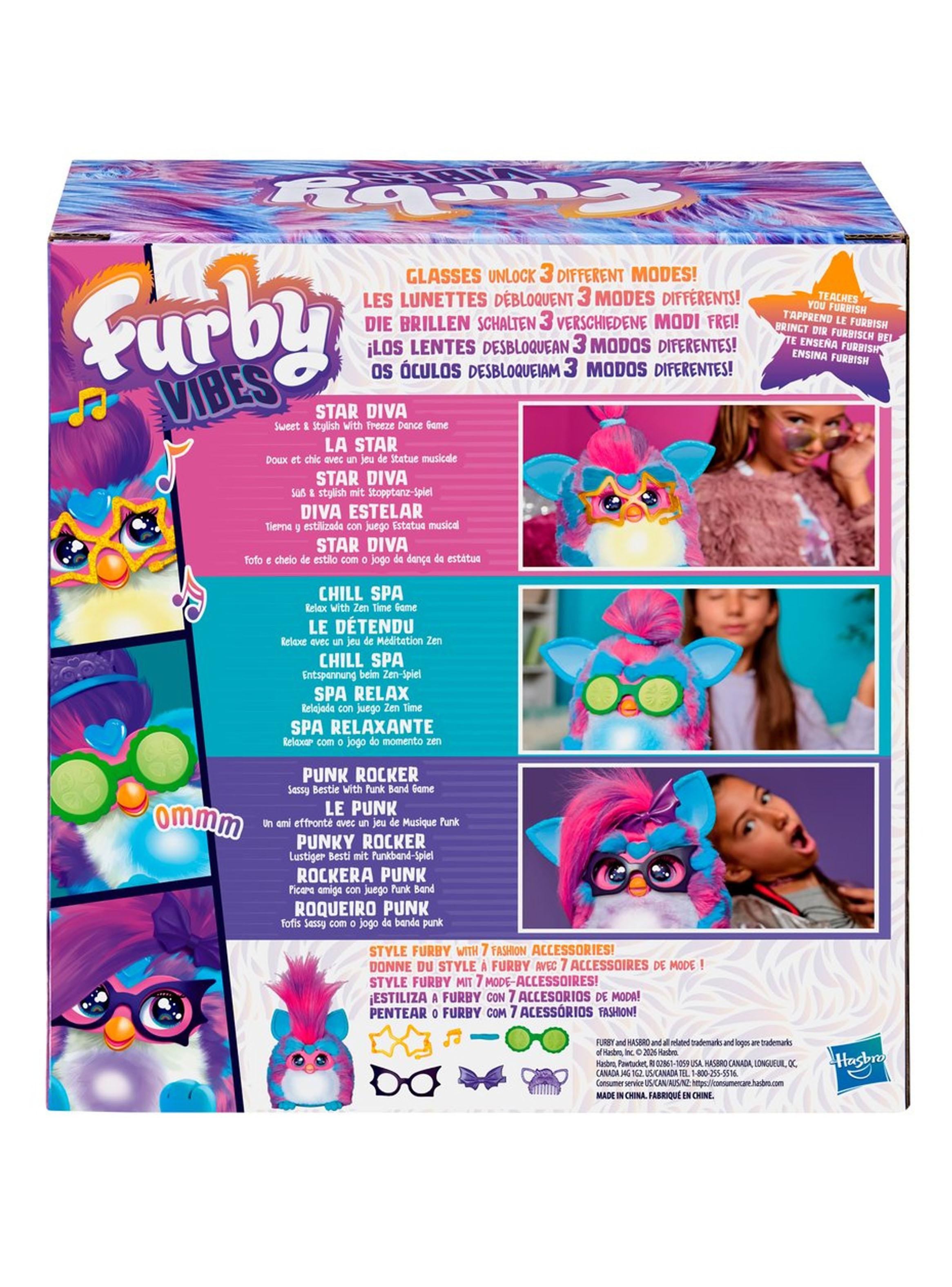 Peluche Electrónico Furby Vibes Blue Razz-4