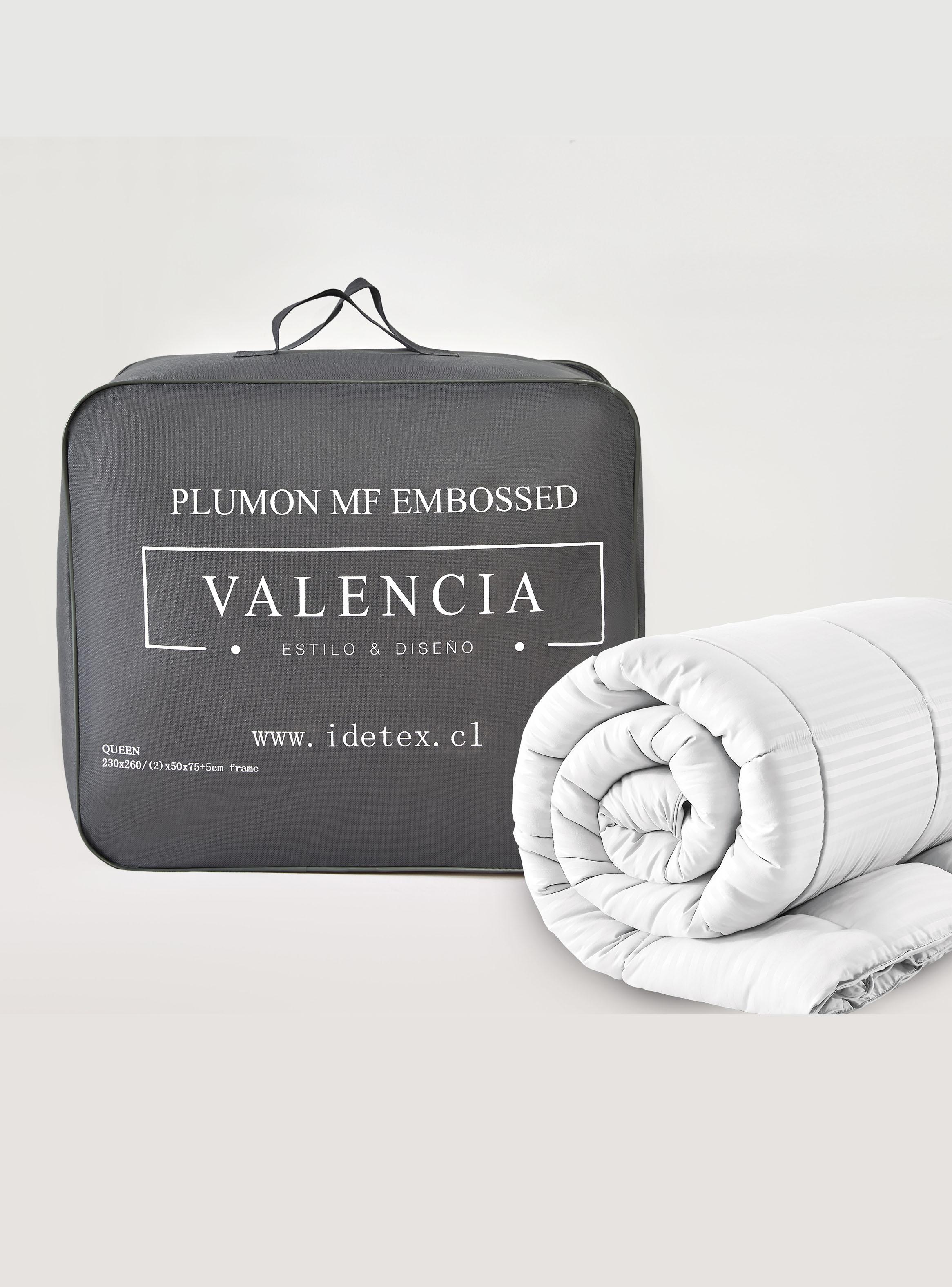 Plumón Microfibra Embossed Blanco 1.5 Plazas-3