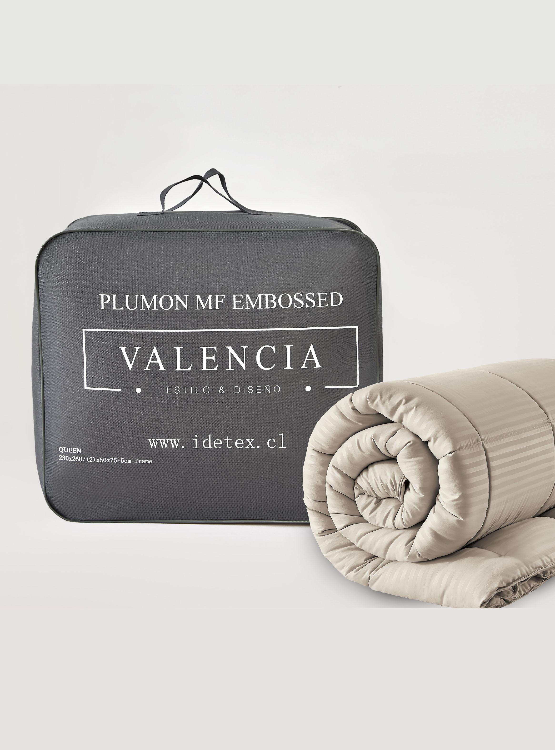 Plumón Microfibra Embossed Beige 1.5 Plazas-3