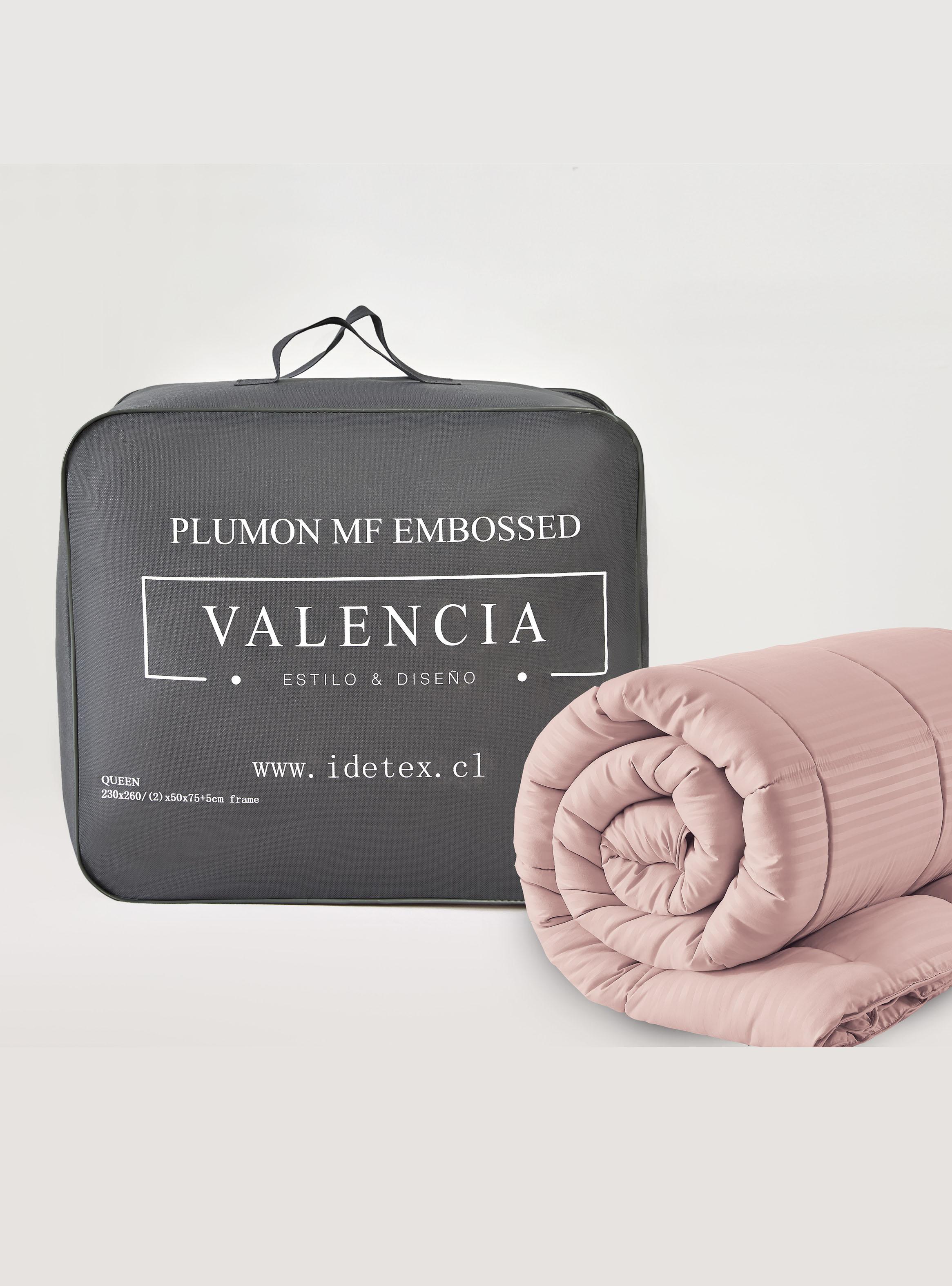 Plumón Microfibra Embossed Rosado 1.5 Plazas-3