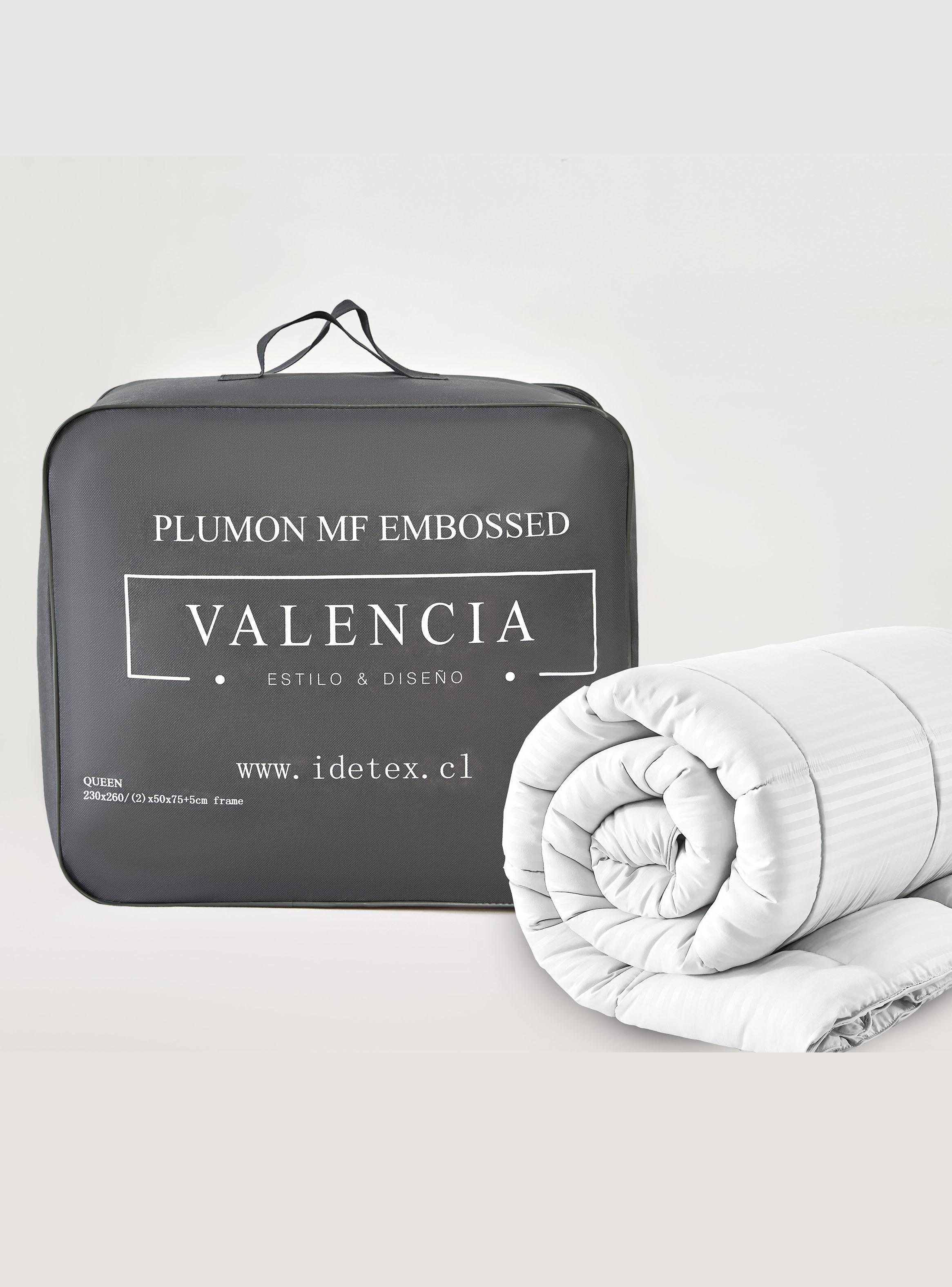 Plumón Microfibra Embossed Blanco Queen-3