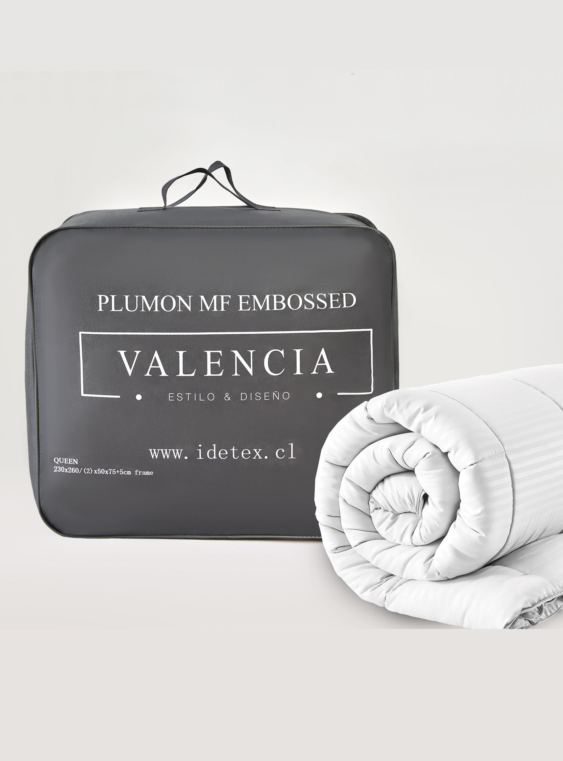 Plumón Microfibra Embossed Blanco King-3