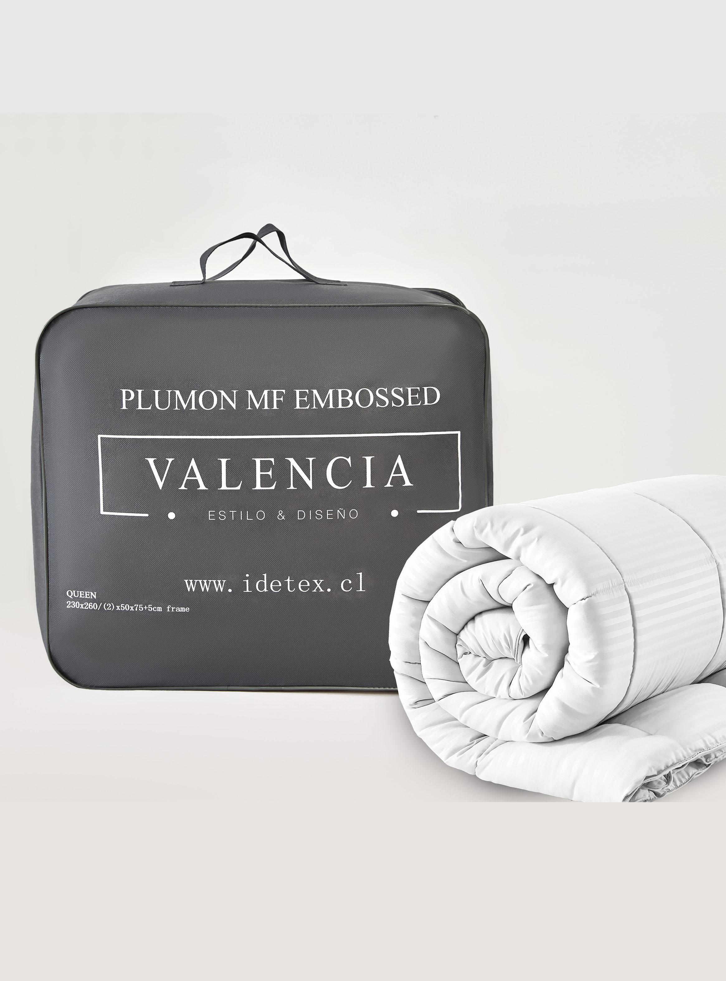 Plumón Microfibra Embossed Blanco Súper King-3