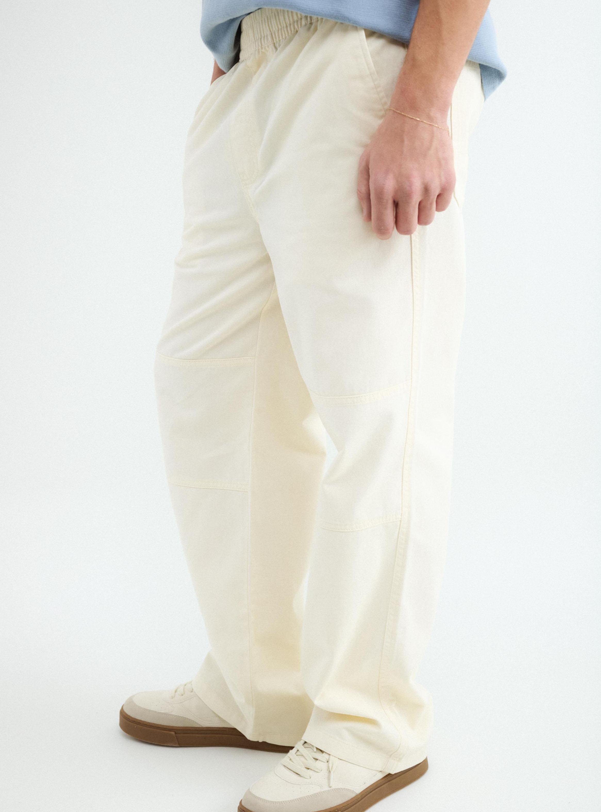 Pantalón Straight Fit Elásticado con Bolsillos-2