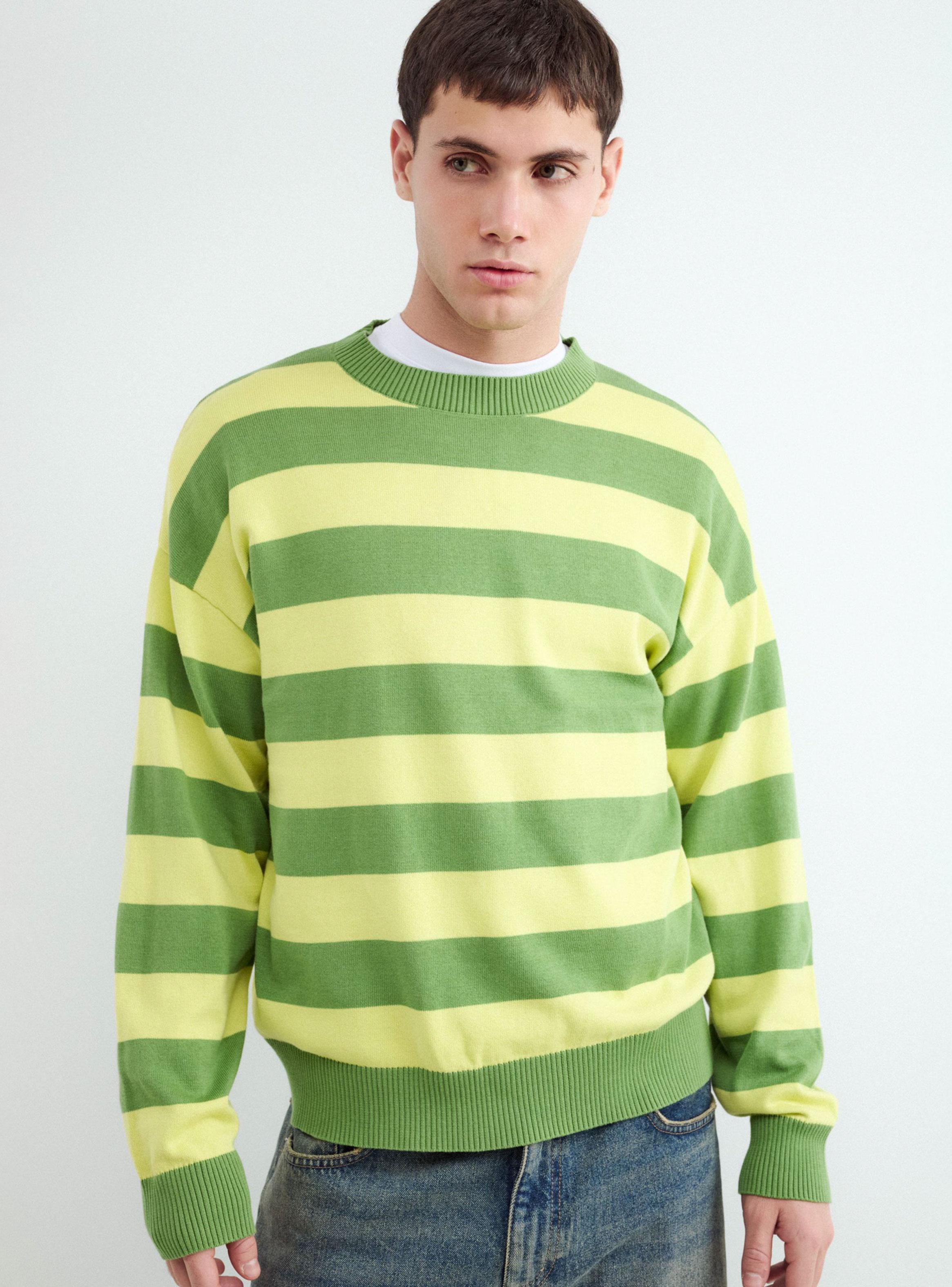 Sweater Rayas Cuello Redondo-0