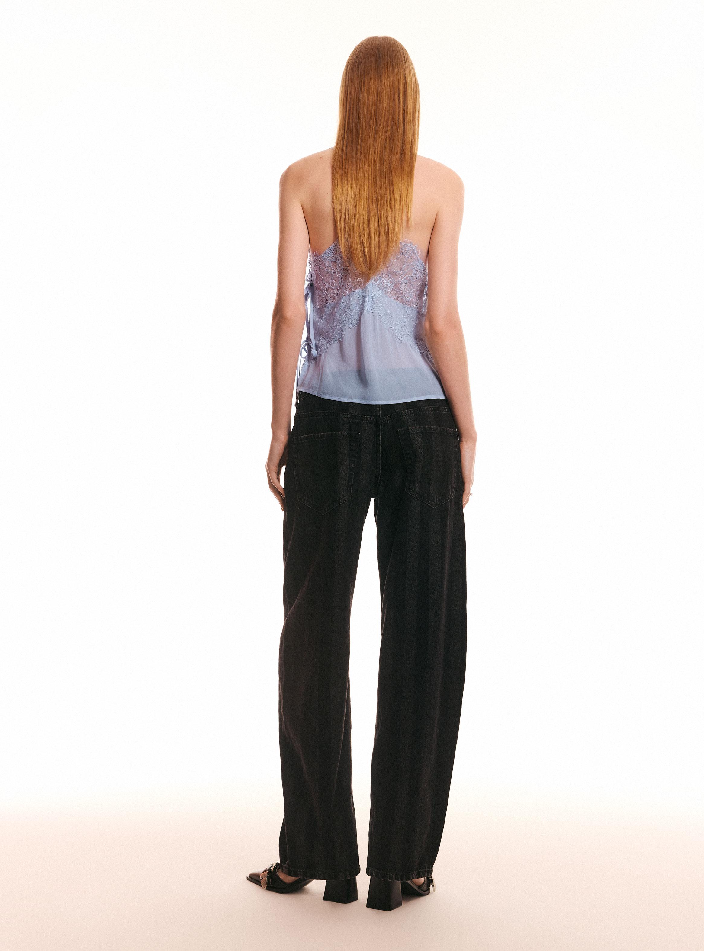 Blusa Blusa Encaje Nudos-5