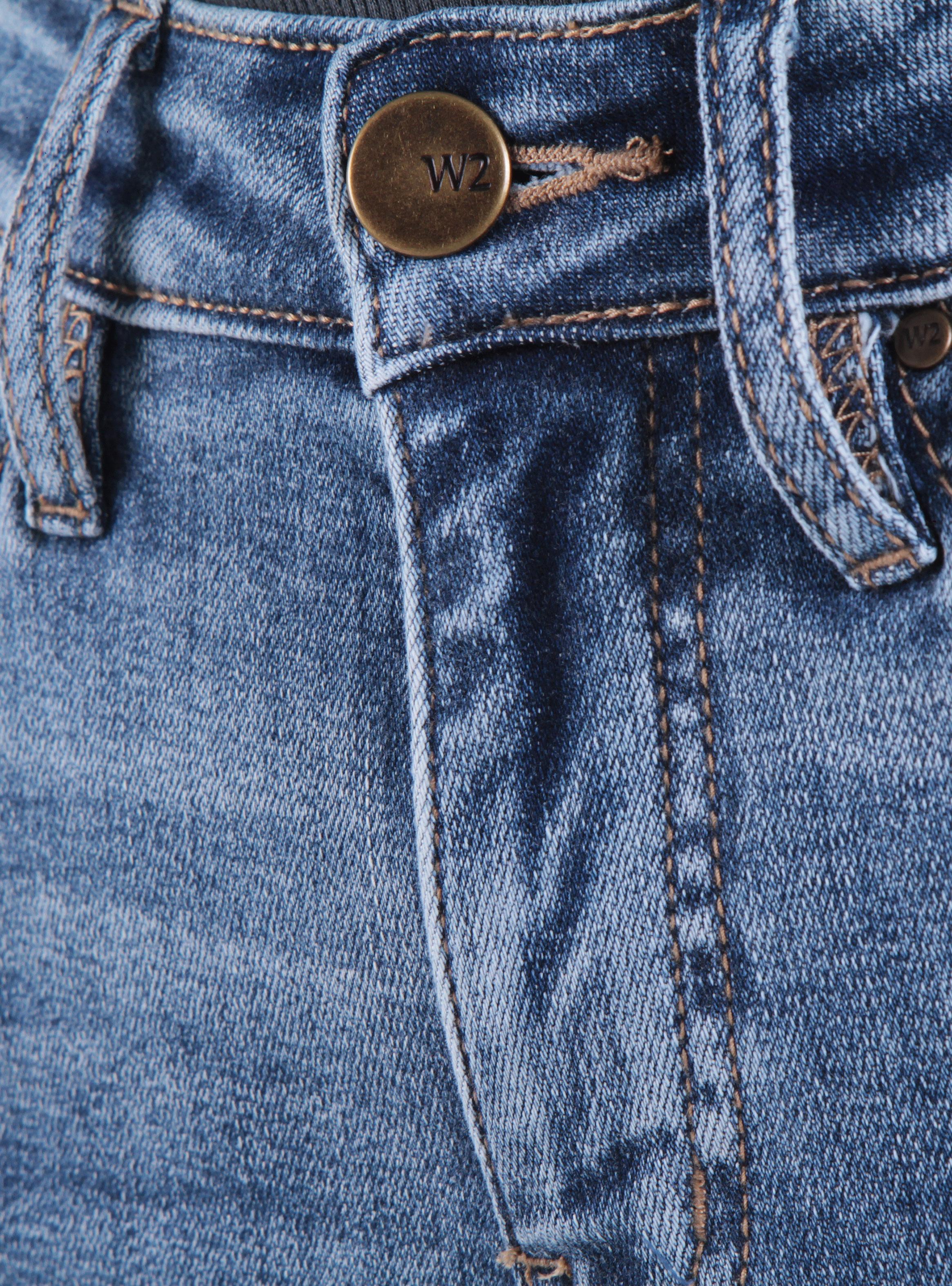 Jeans Recto Tiro Alto y Pretina Básica con Botón-2