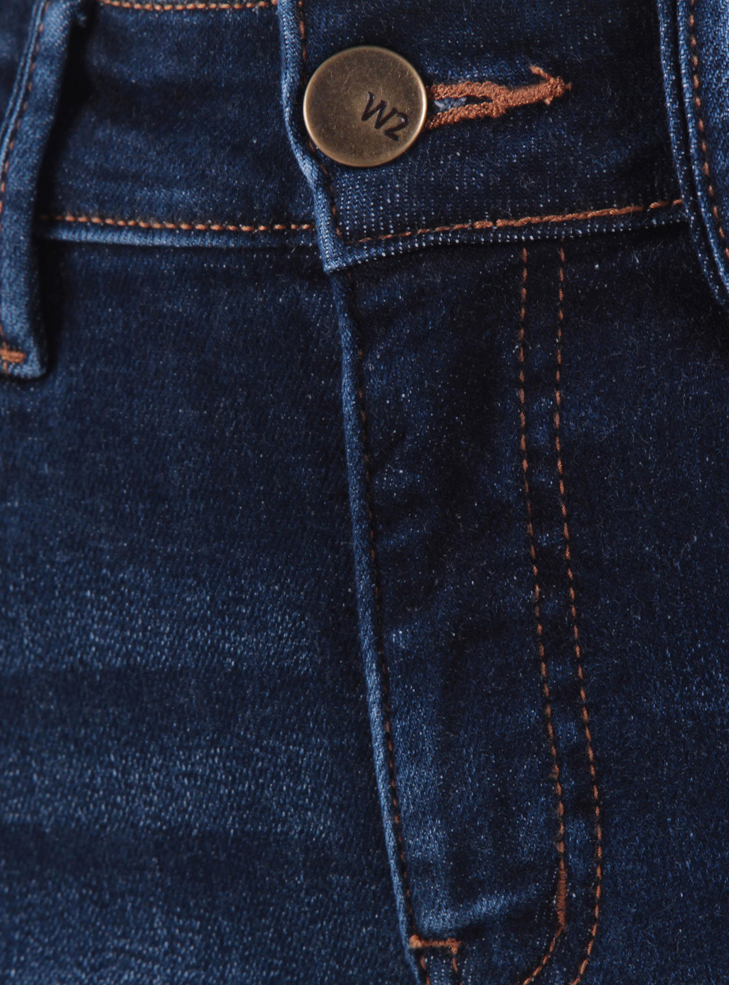 Jeans Recto Tiro Alto Pretina Básica 1 Botón 32881-2
