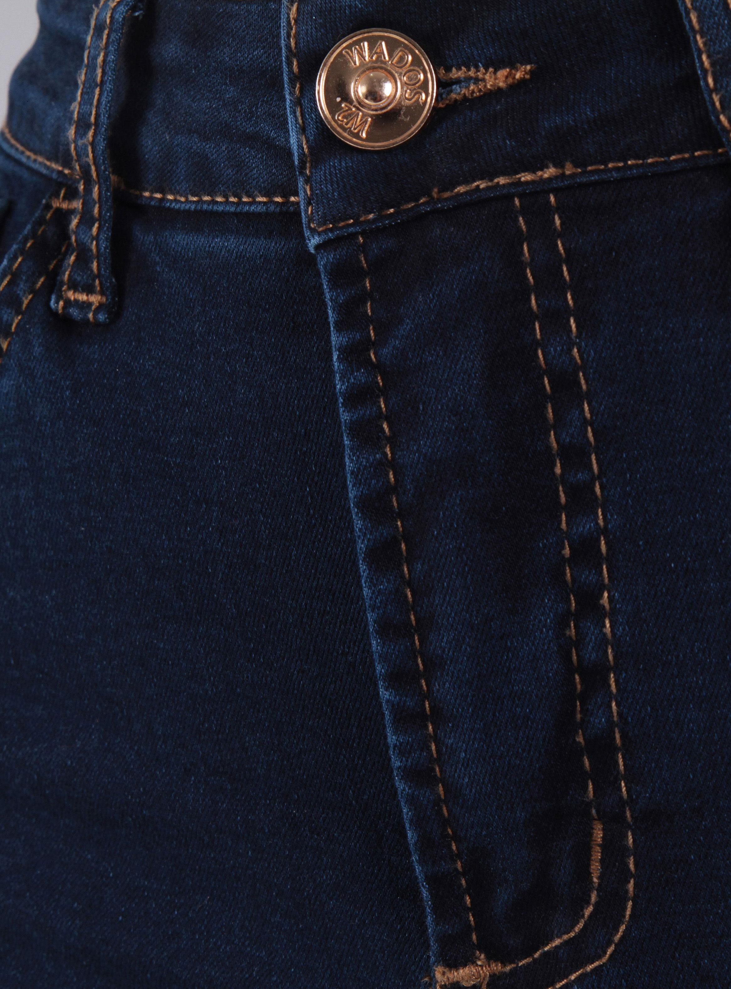Jeans Wide Tiro Alto Secret Push Up Pretina Básica-2