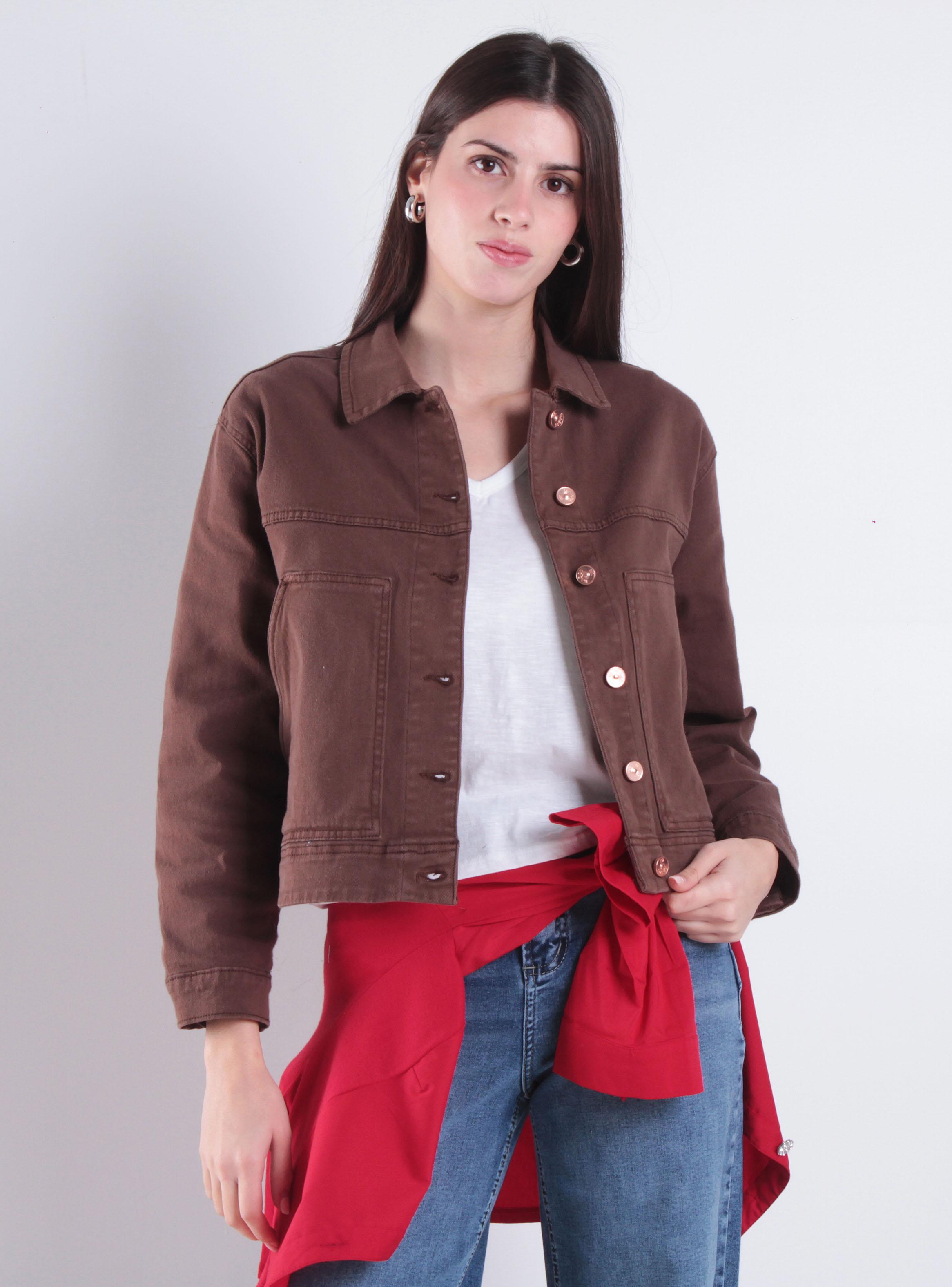 Chaqueta Manga Larga Abotonada en Delantero-0