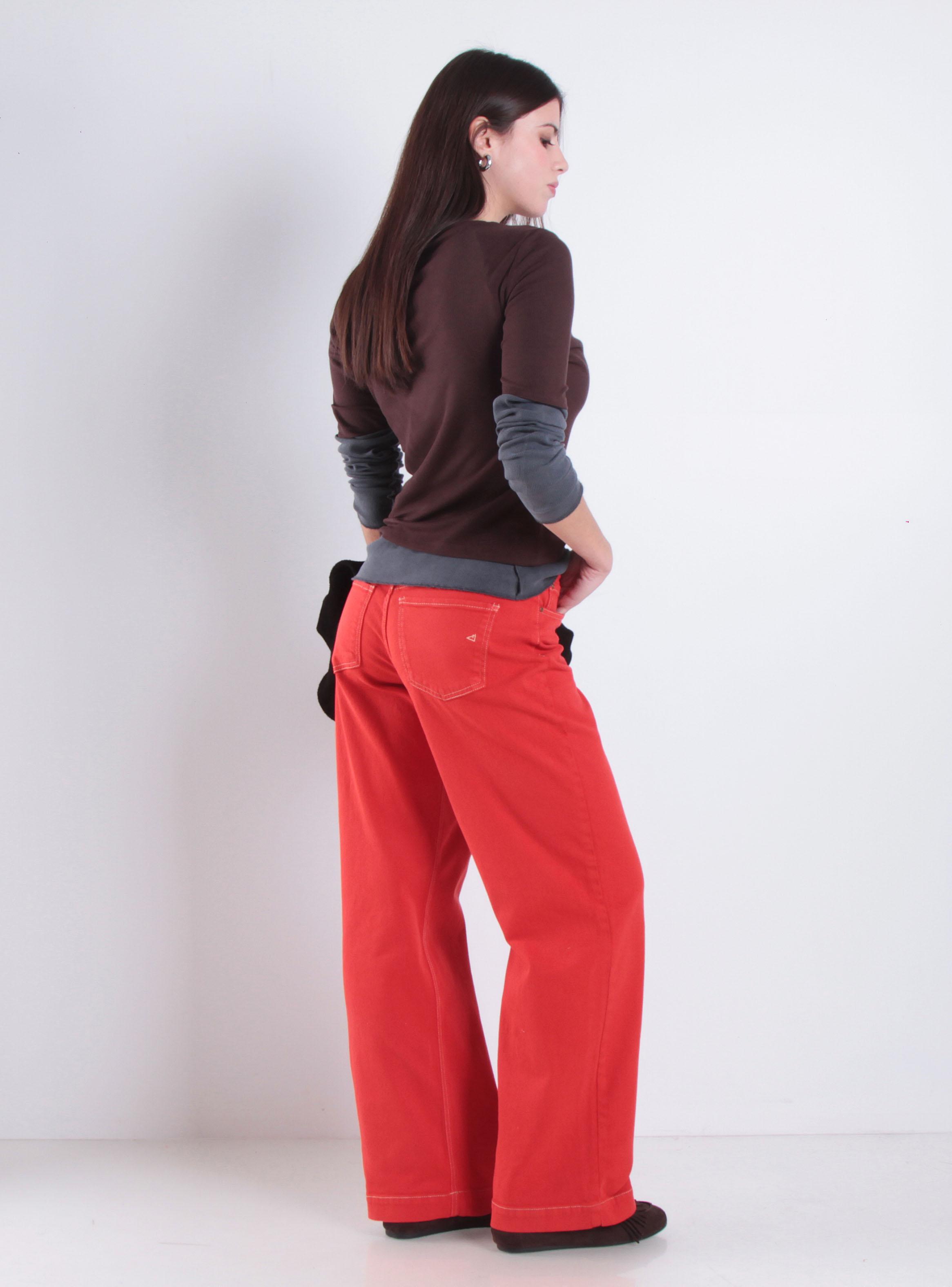 Jeans Wide Leg Tiro Alto Mery Pretina-4