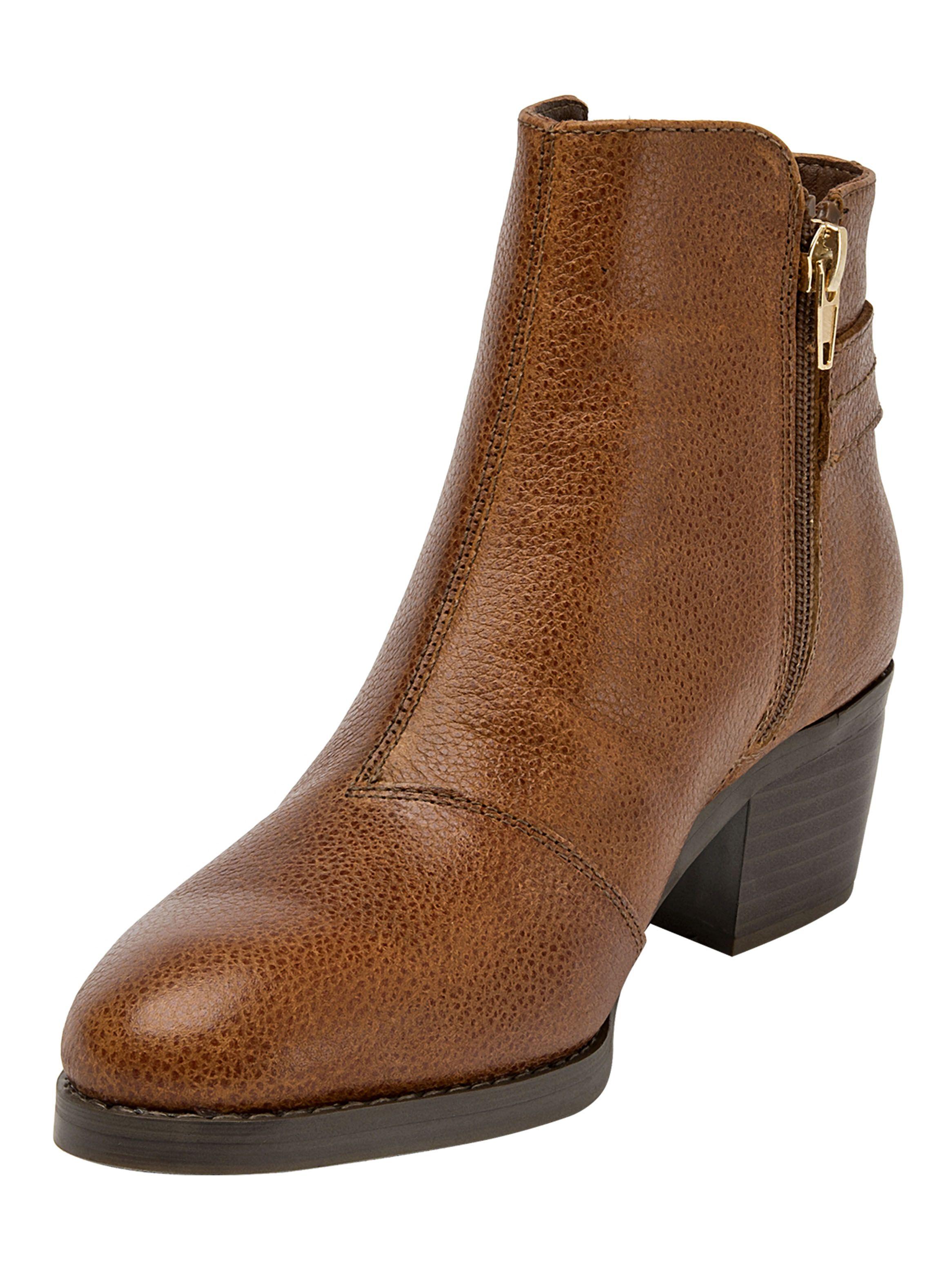 Botín Cuero j051 Mujer-3