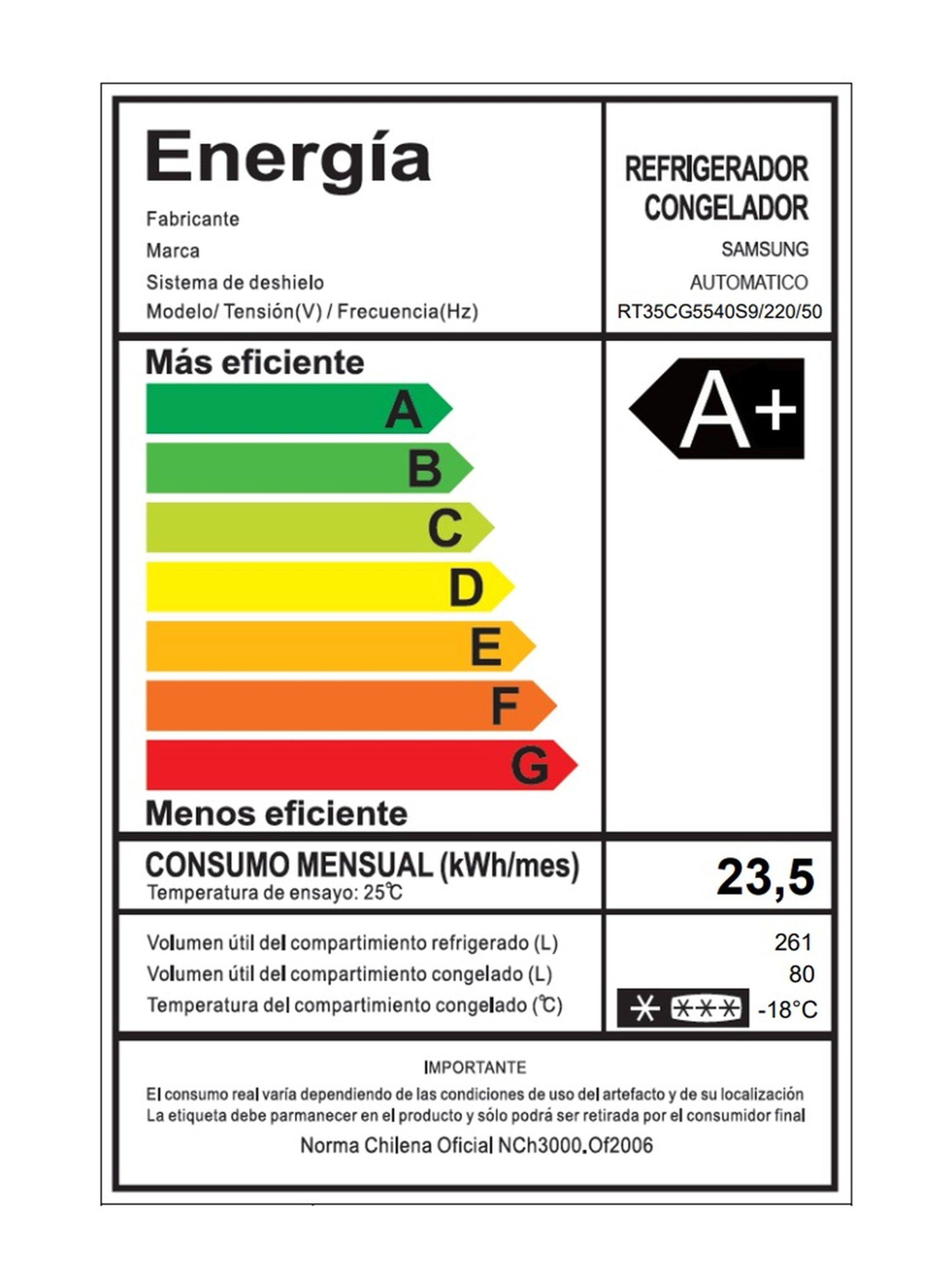 Refrigerador Top Mount No Frost 341 Litros RT35CG5540S9ZS Space Max Acero-8
