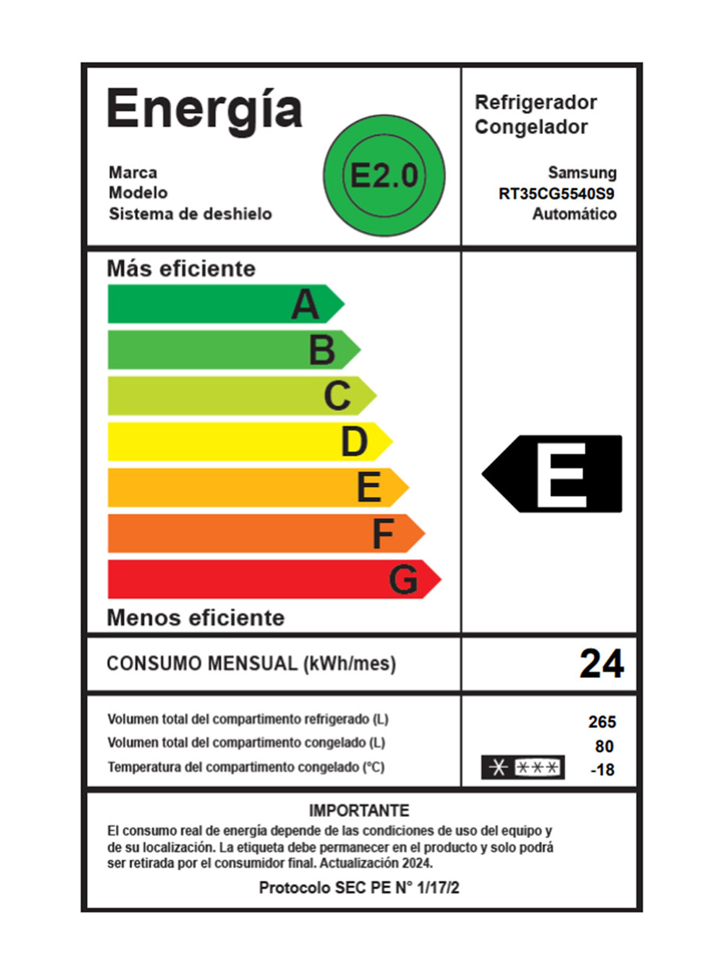 Refrigerador Top Mount No Frost 341 Litros RT35CG5540S9ZS Space Max Acero-8