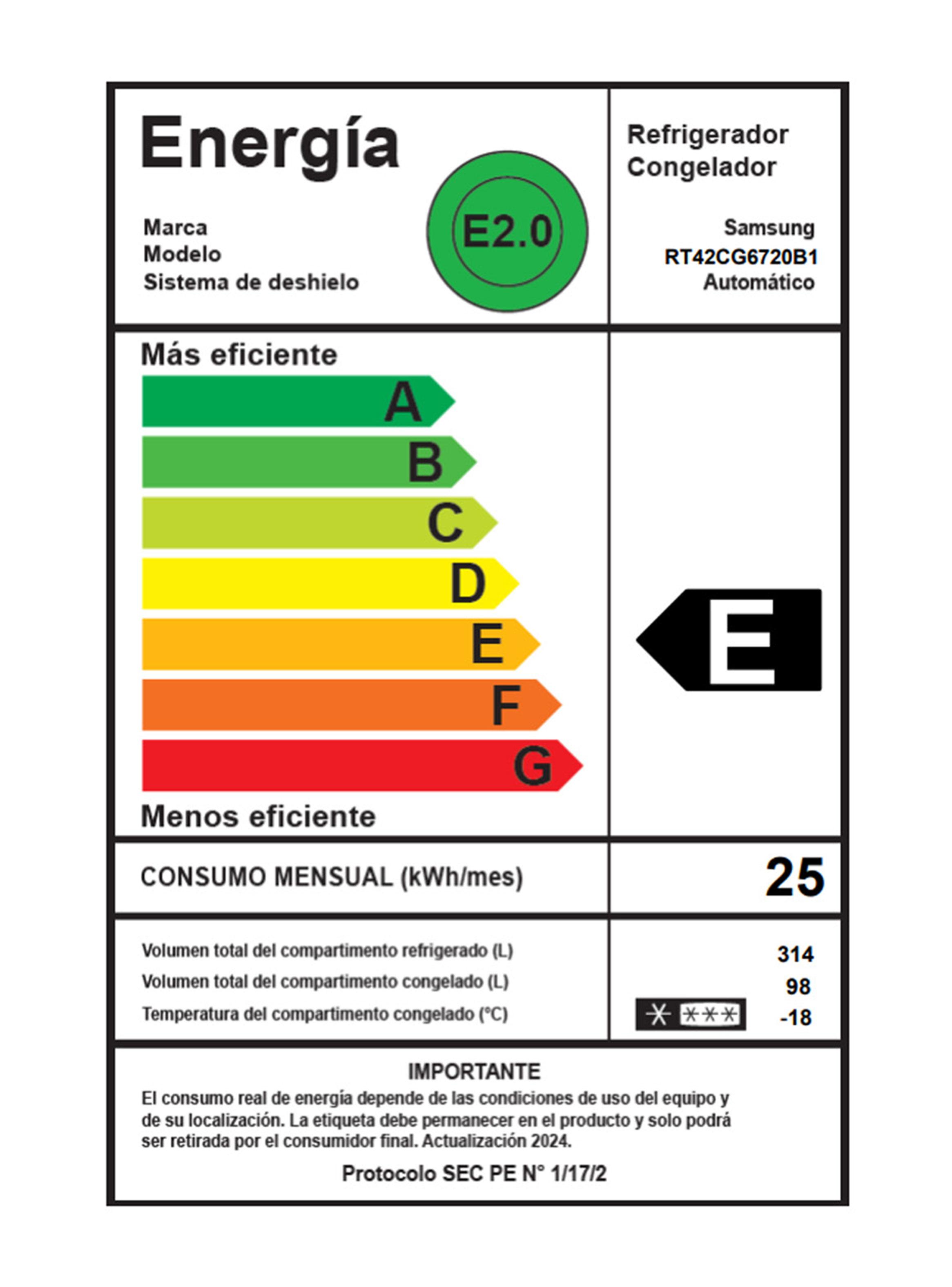 Refrigerador Top Mount Freezer No Frost 407 Litros RT42CG6720B1ZS Space Max-8