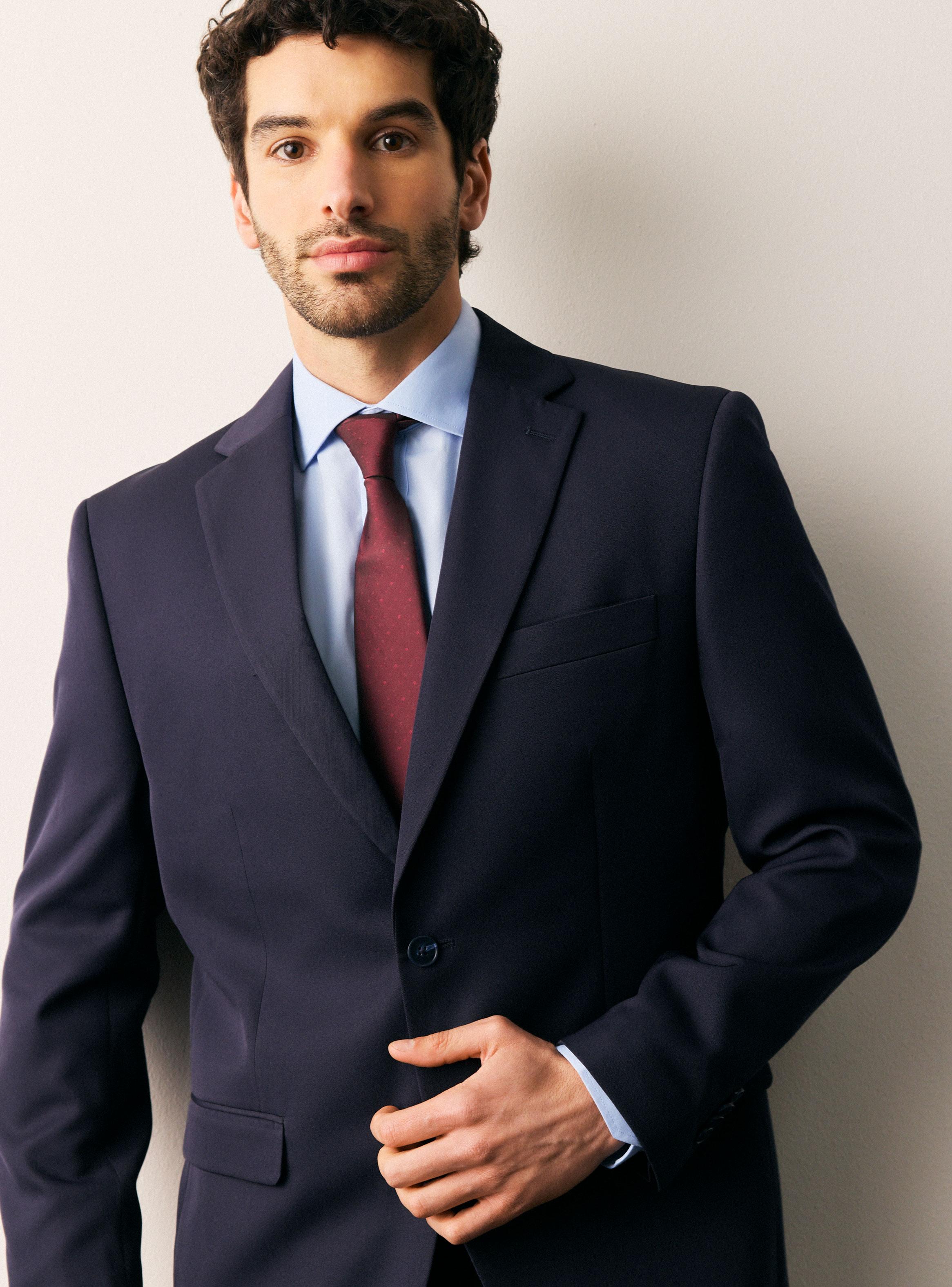 Traje Recto Liso Regular Fit-2