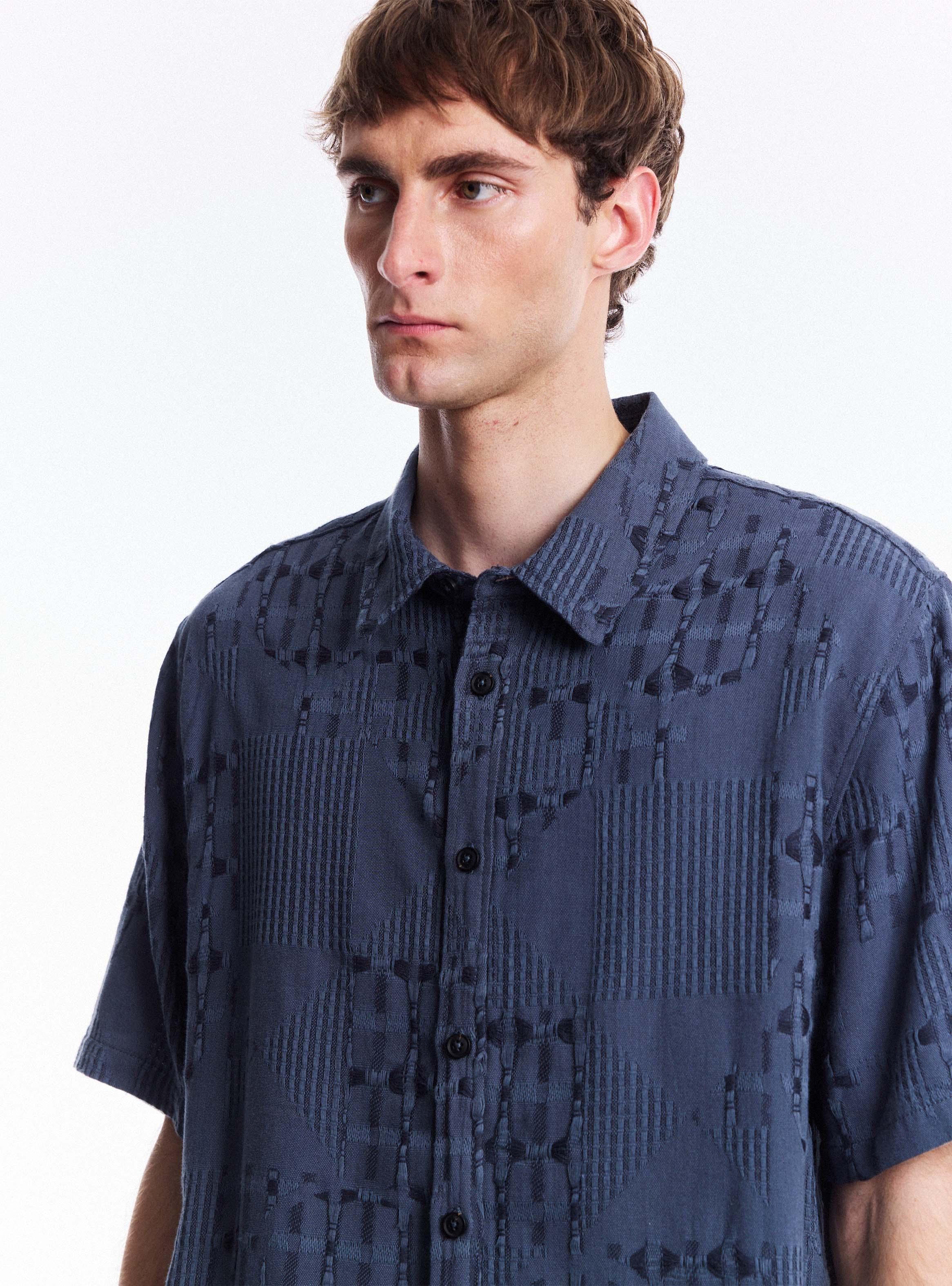 Camisa Oversize Mezcla Algodón y Viscosa-2