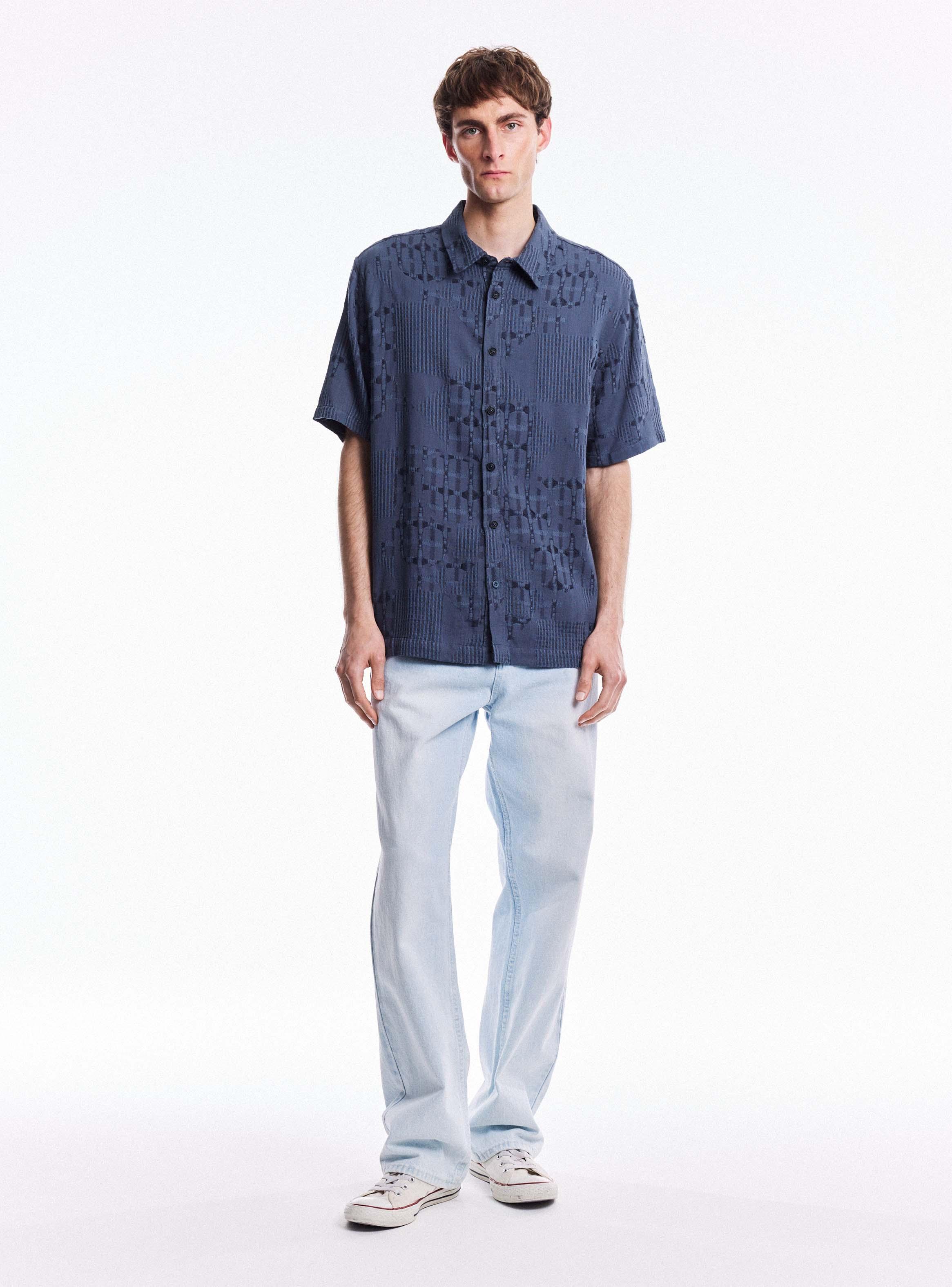 Camisa Oversize Mezcla Algodón y Viscosa-4