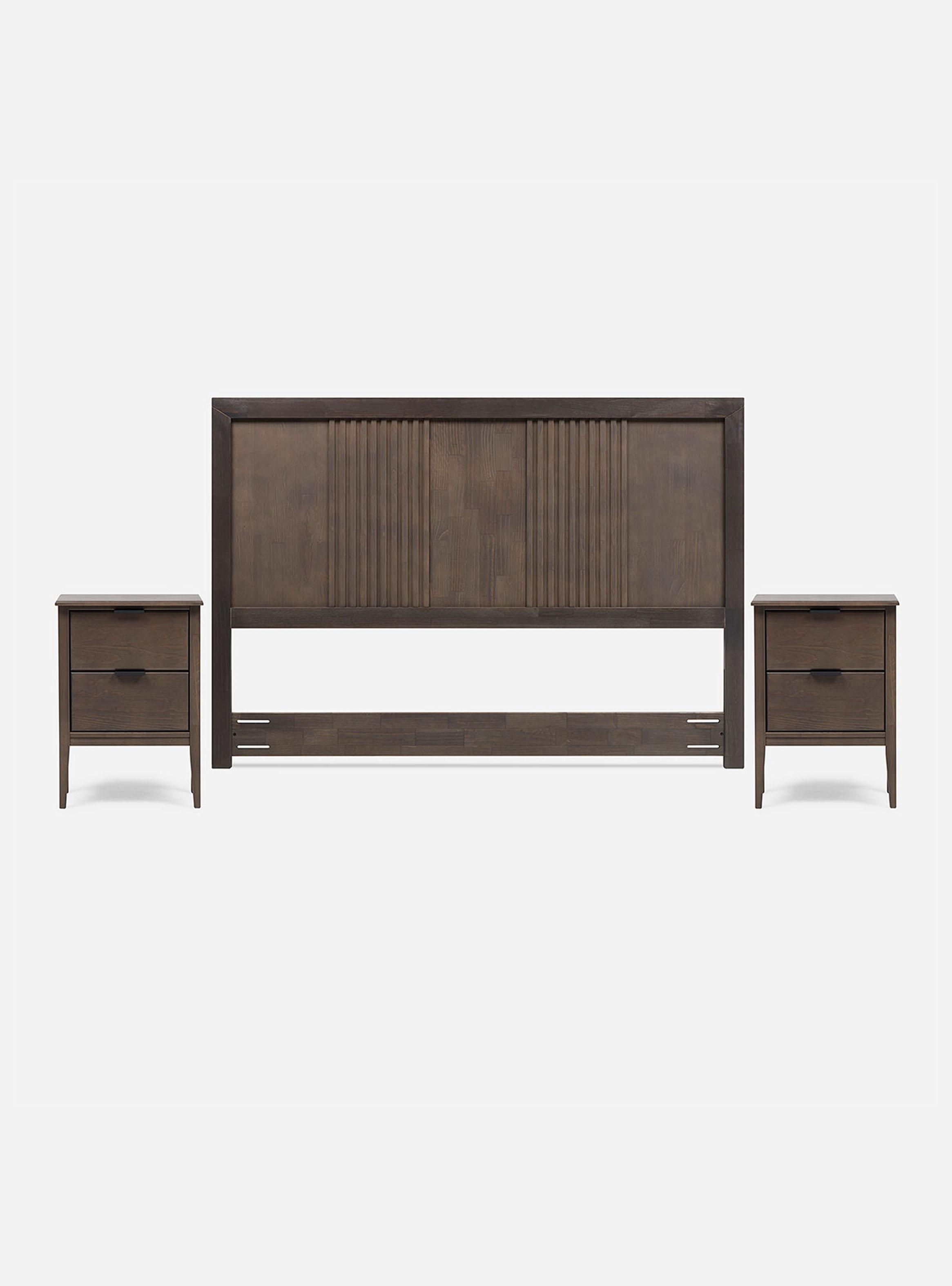 Cama Europea 2 Plazas Driven Base Dividida + Set Marco-2