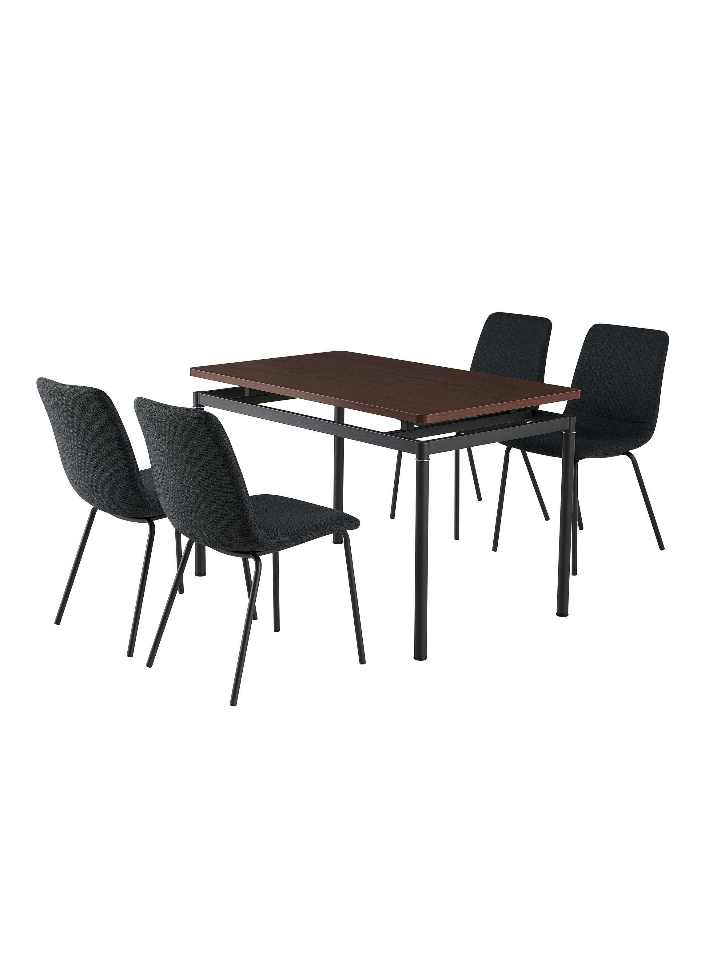 Juego de Comedor 4 Sillas Austin Negro-2