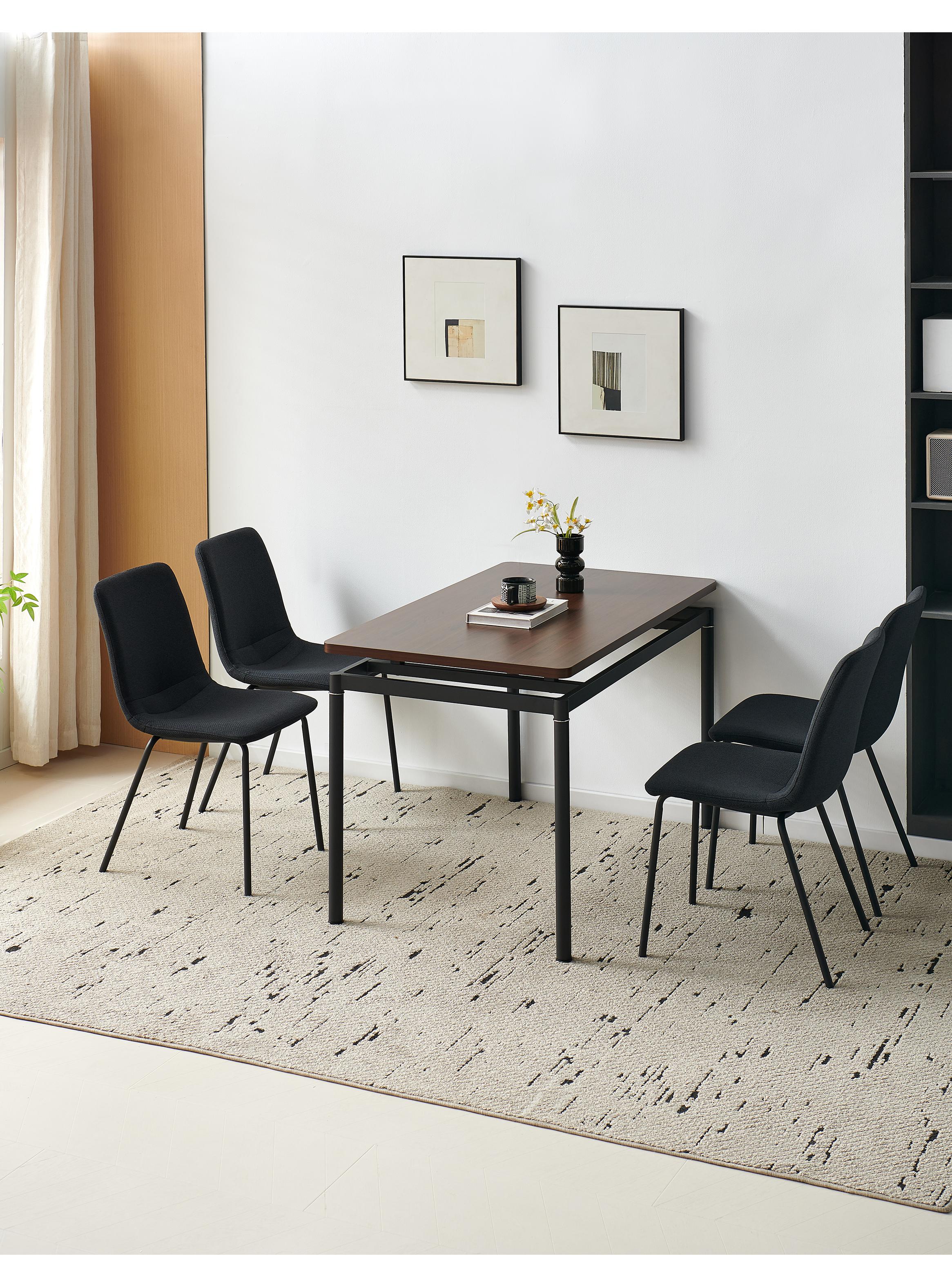 Juego de Comedor 4 Sillas Austin Negro-12