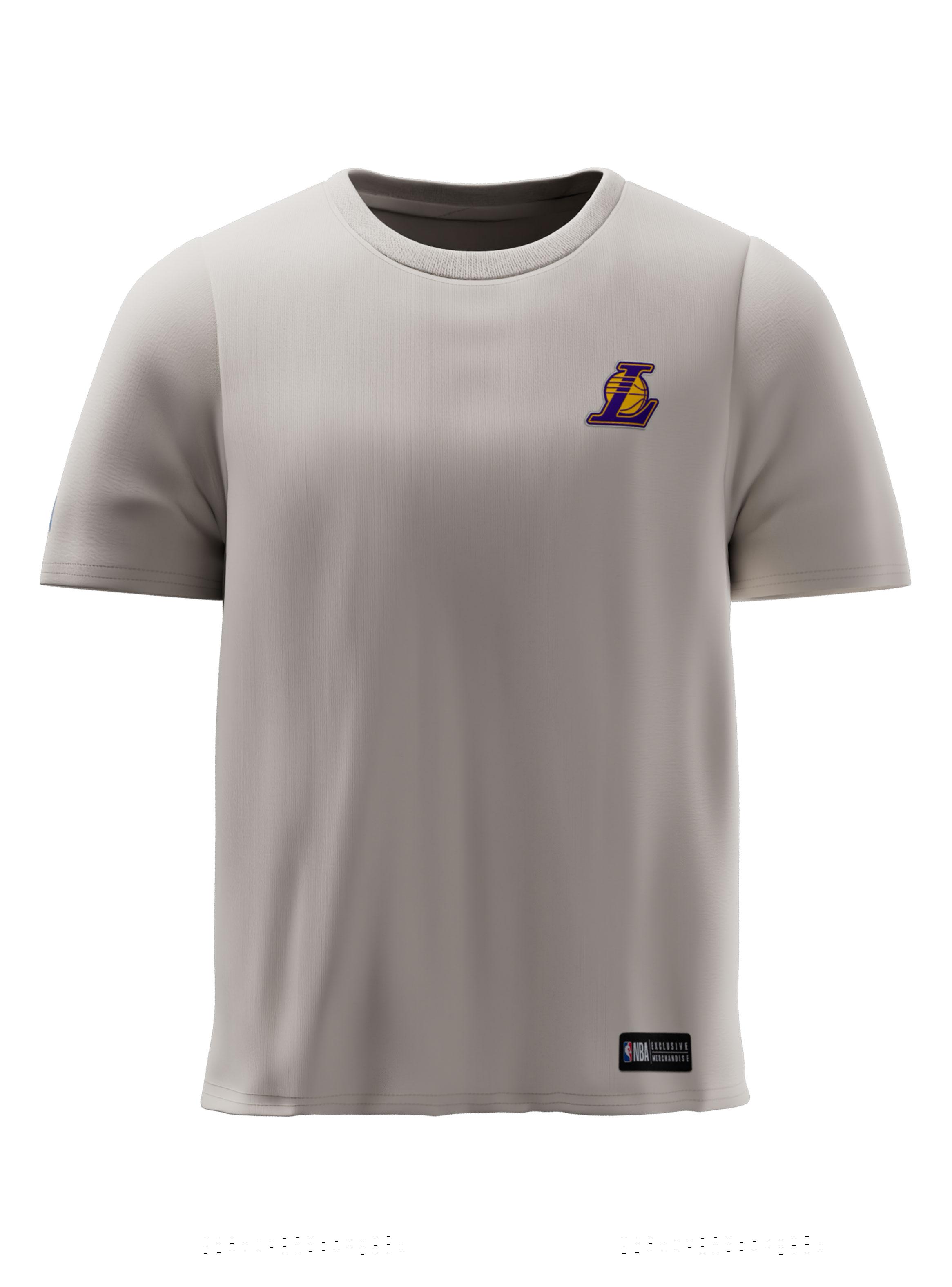 Polera Manga Corta Lakers Logo-0