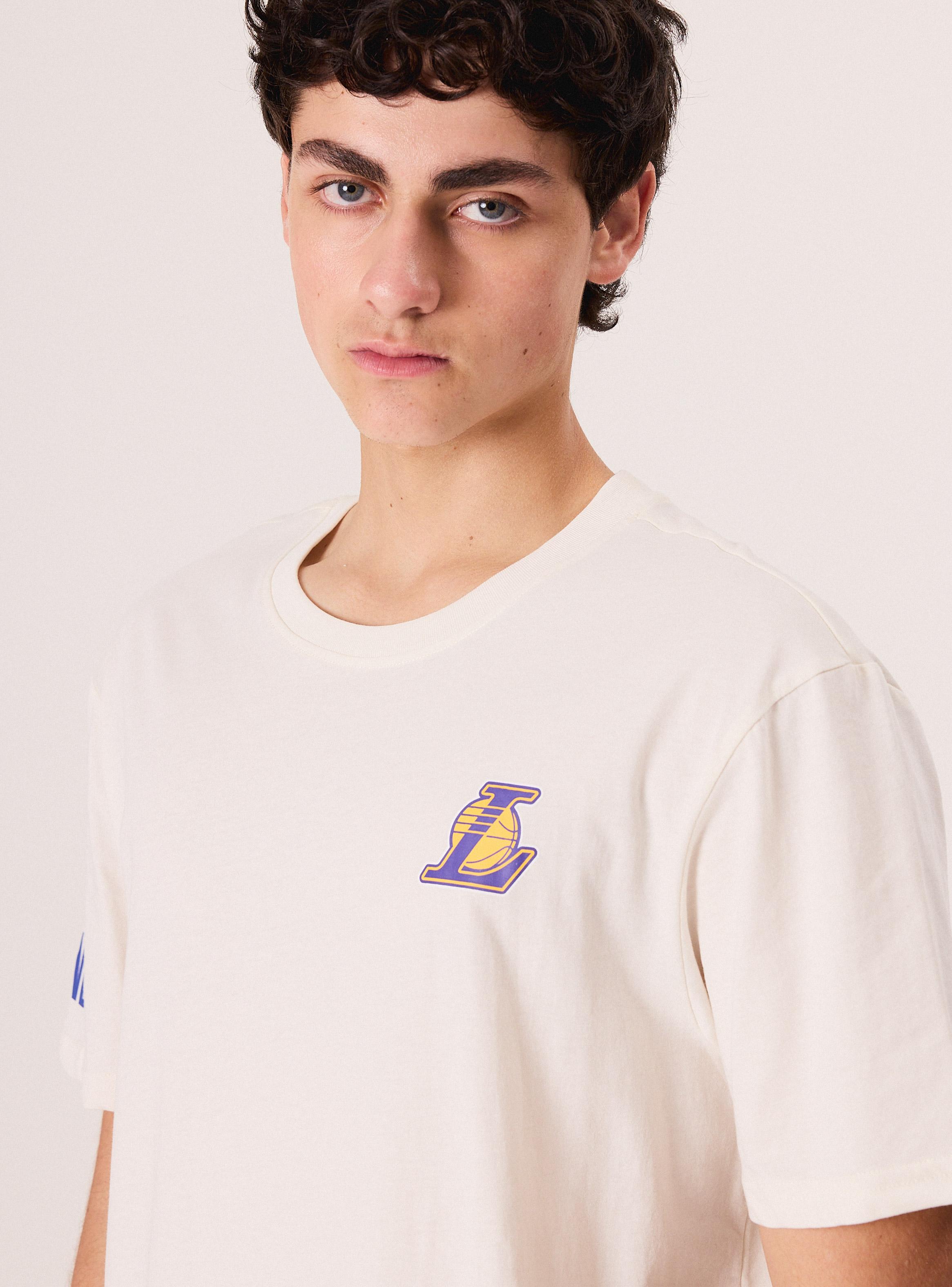 Polera Manga Corta Lakers Logo-2