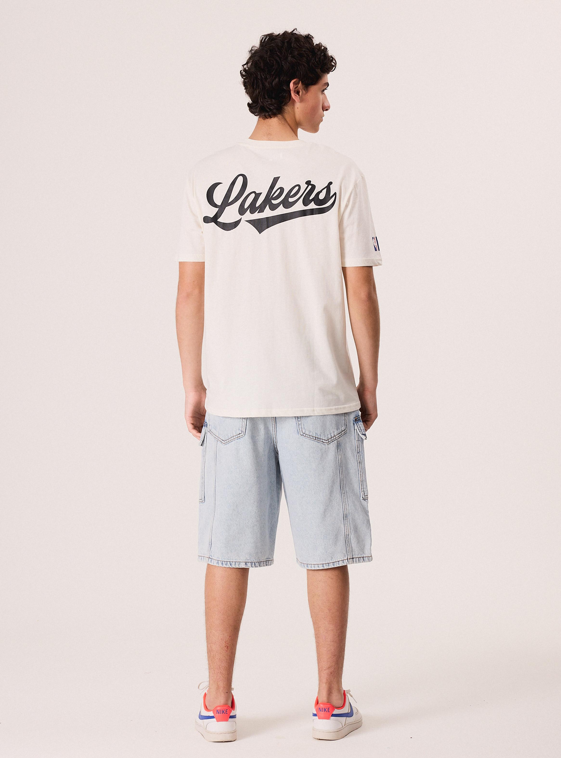 Polera Manga Corta Lakers Logo-5