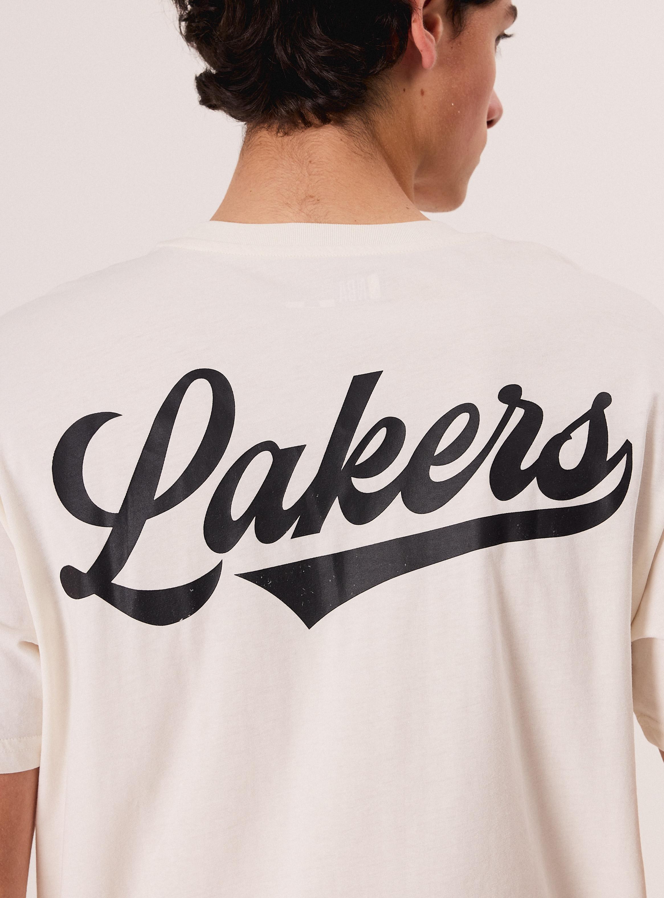 Polera Manga Corta Lakers Logo-3