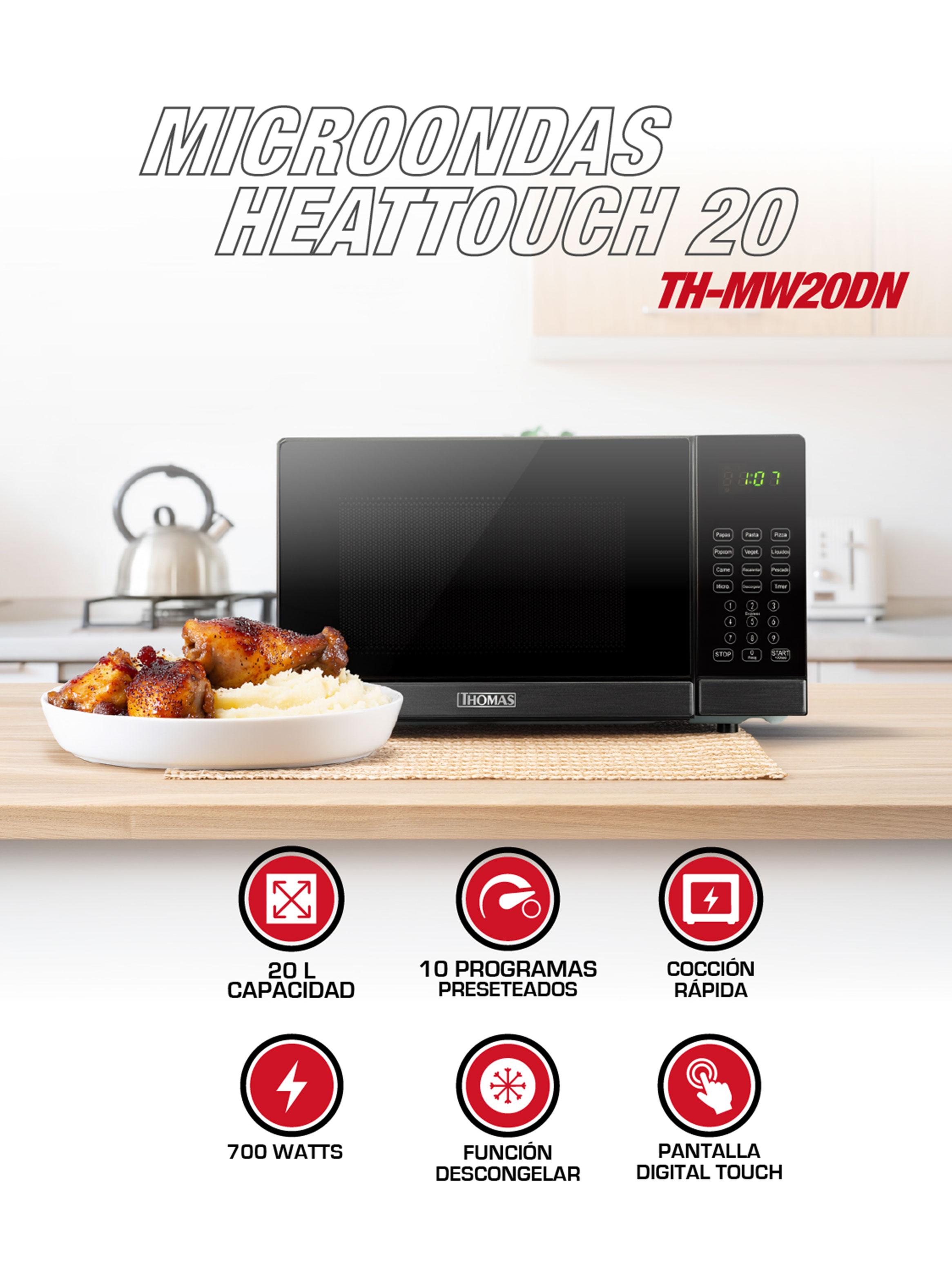 Microondas Digital HeatTouch 20 Litros TH-MW20DN-3