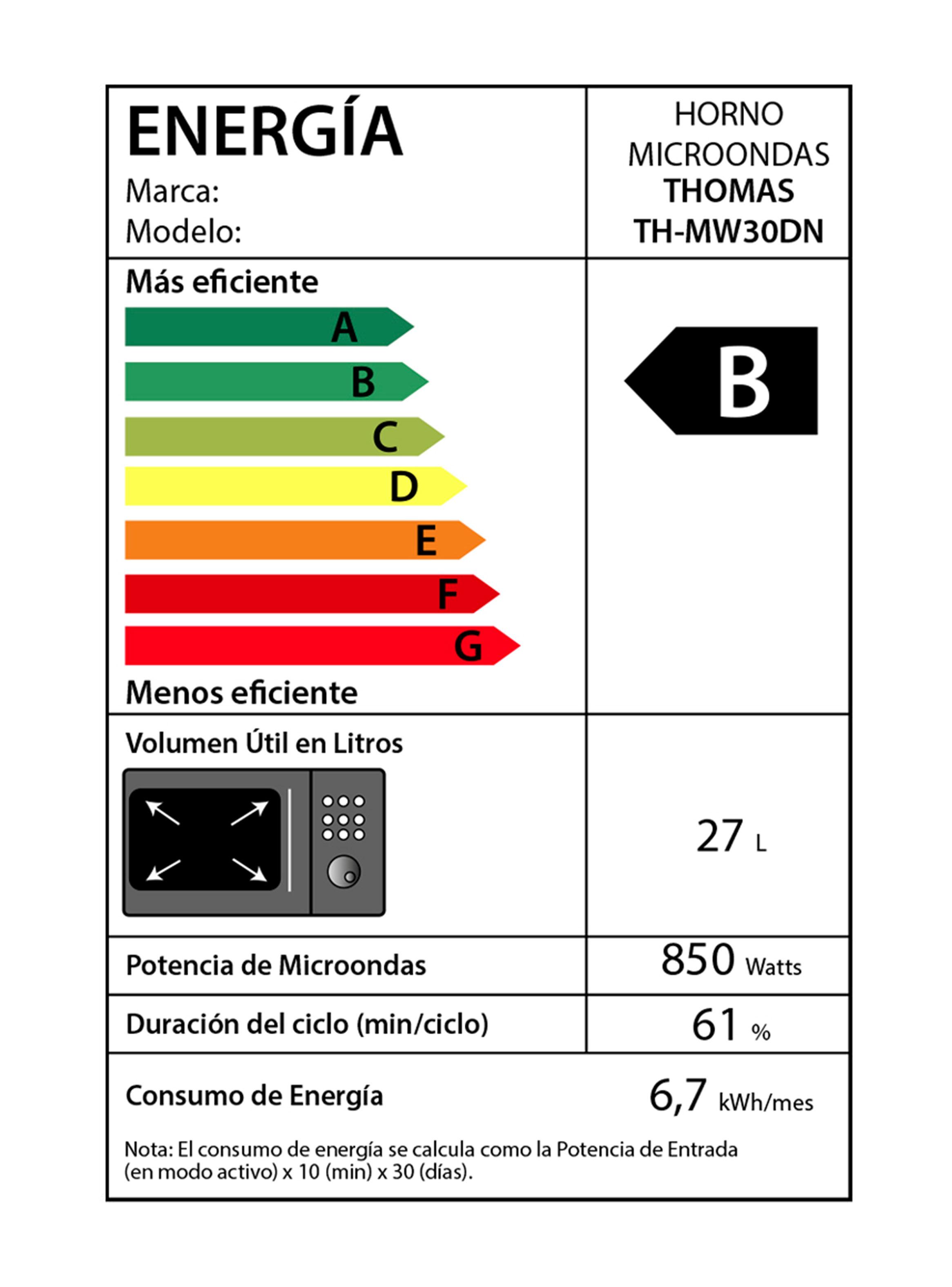 Microondas Digital HeatTouch 30 TH-MW30DN-6