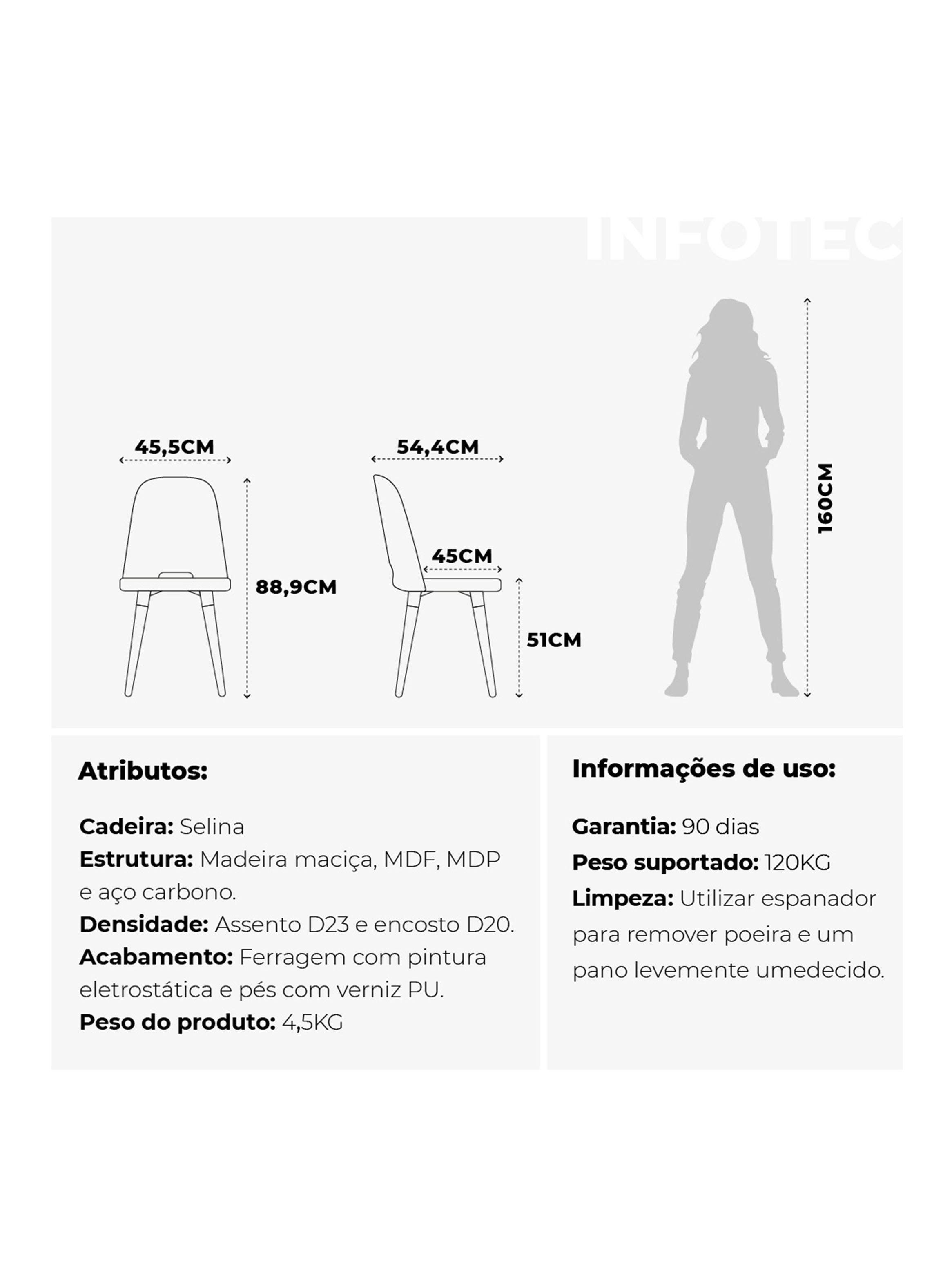 Juego de Comedor Bennet 1.2 + 4 Sillas Selina Giratoria-3