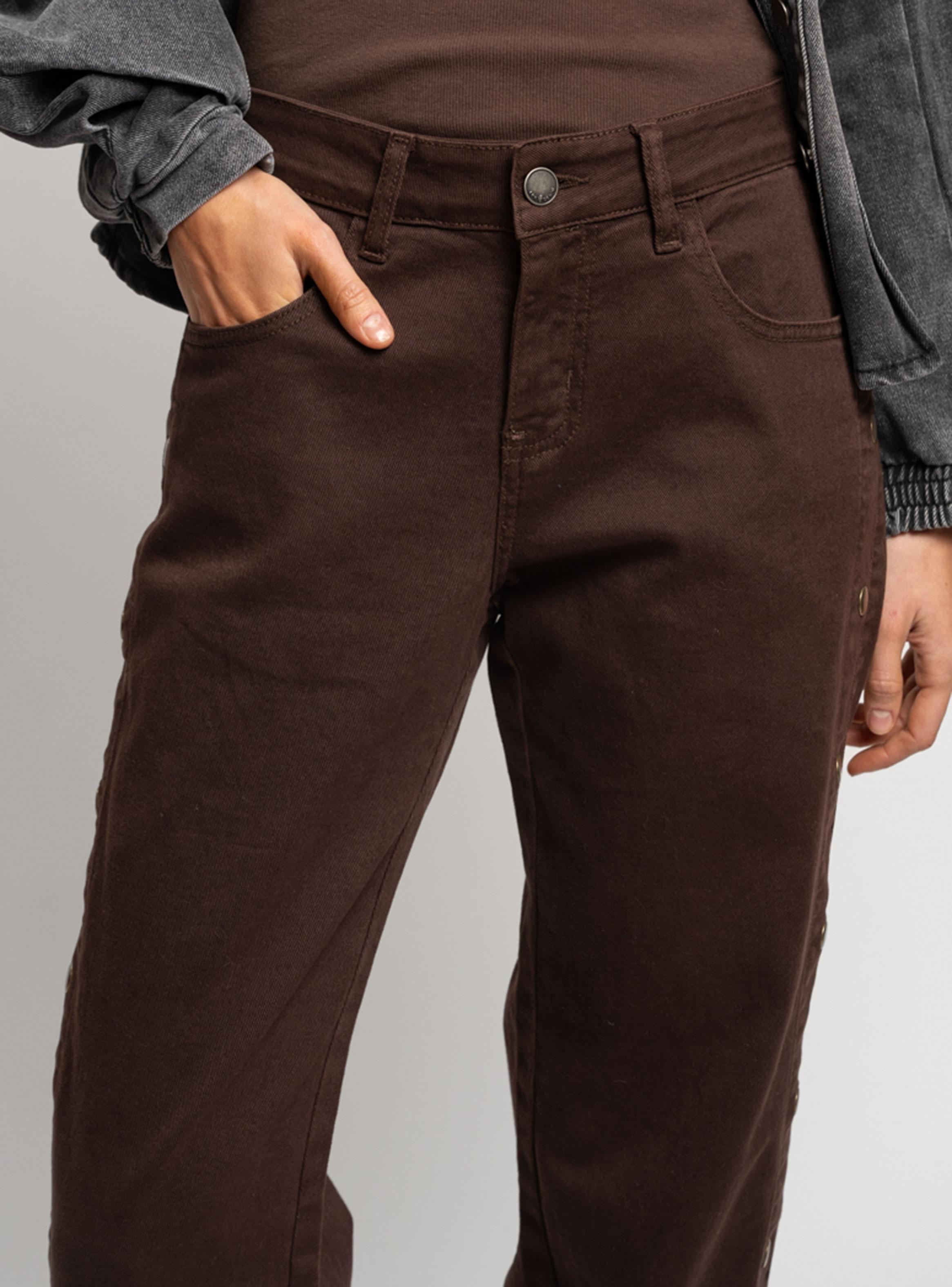 Jeans Zenda Recto Tiro Medio Chocolate-2
