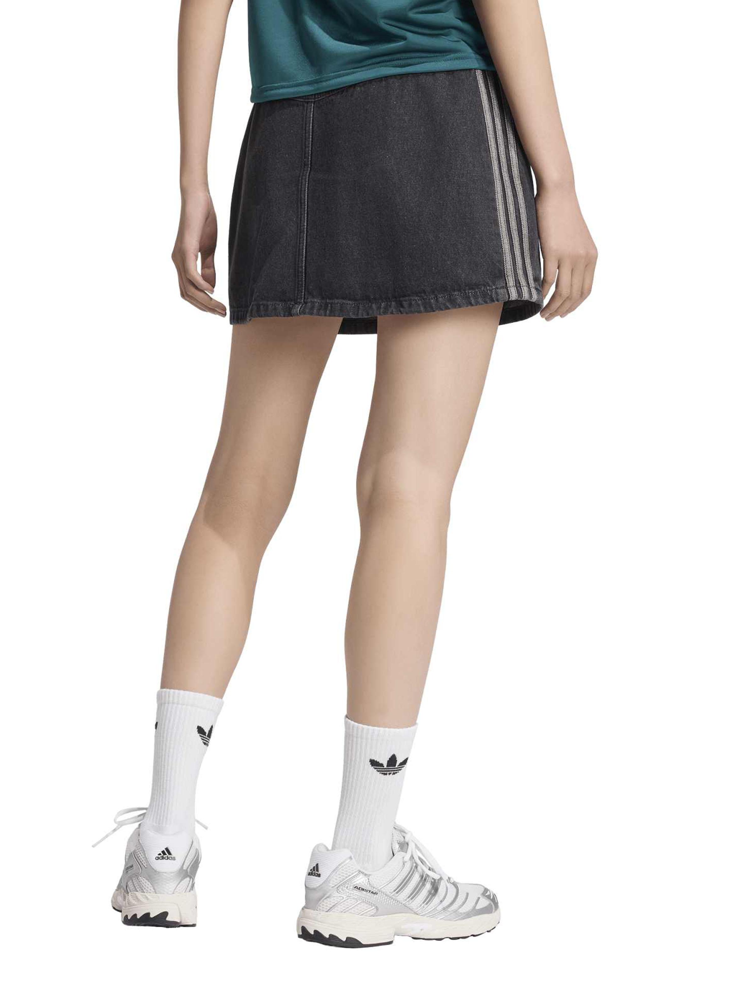 Falda Tejido Denim de Tiro Medio-1