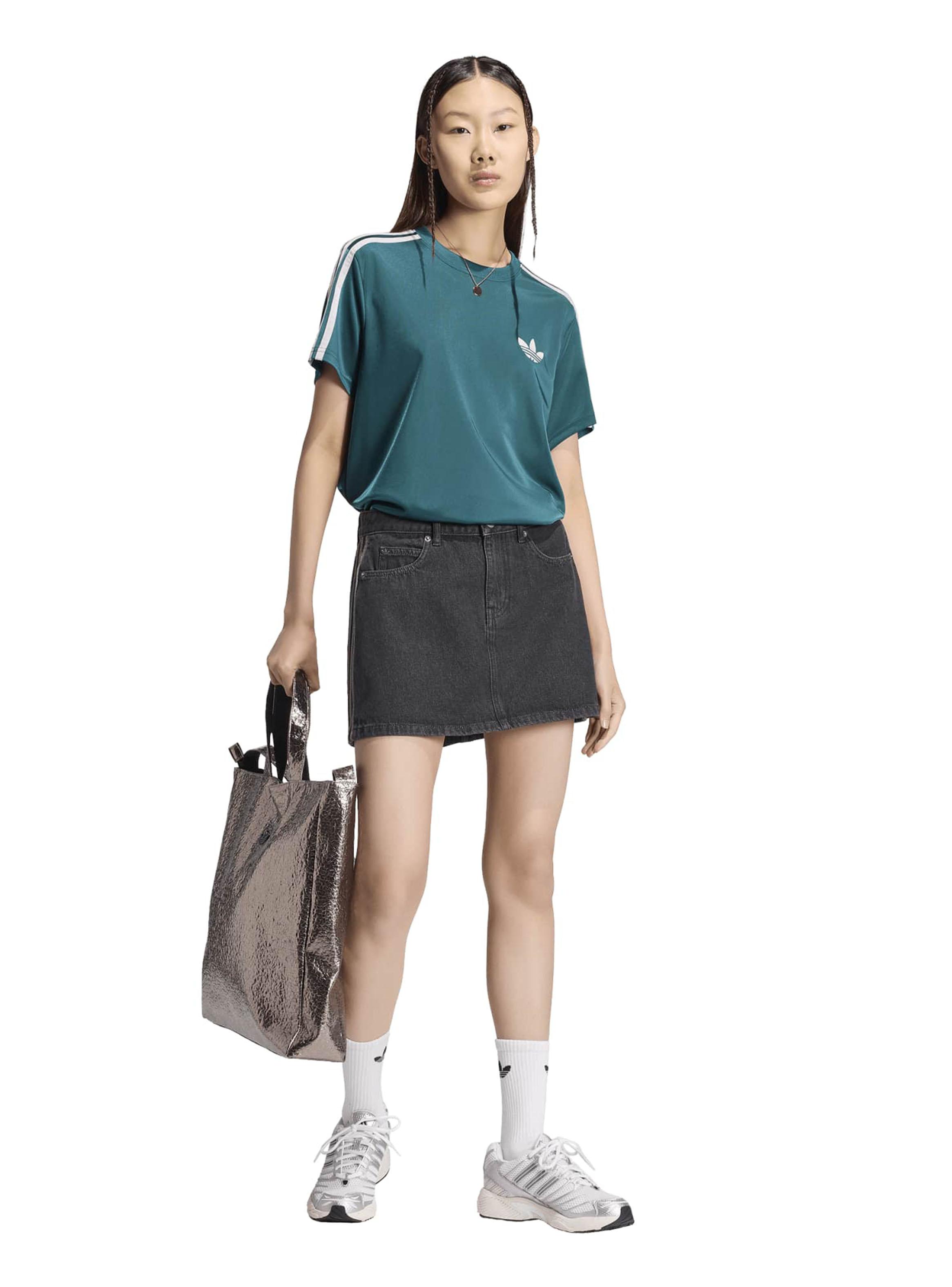 Falda Tejido Denim de Tiro Medio-4