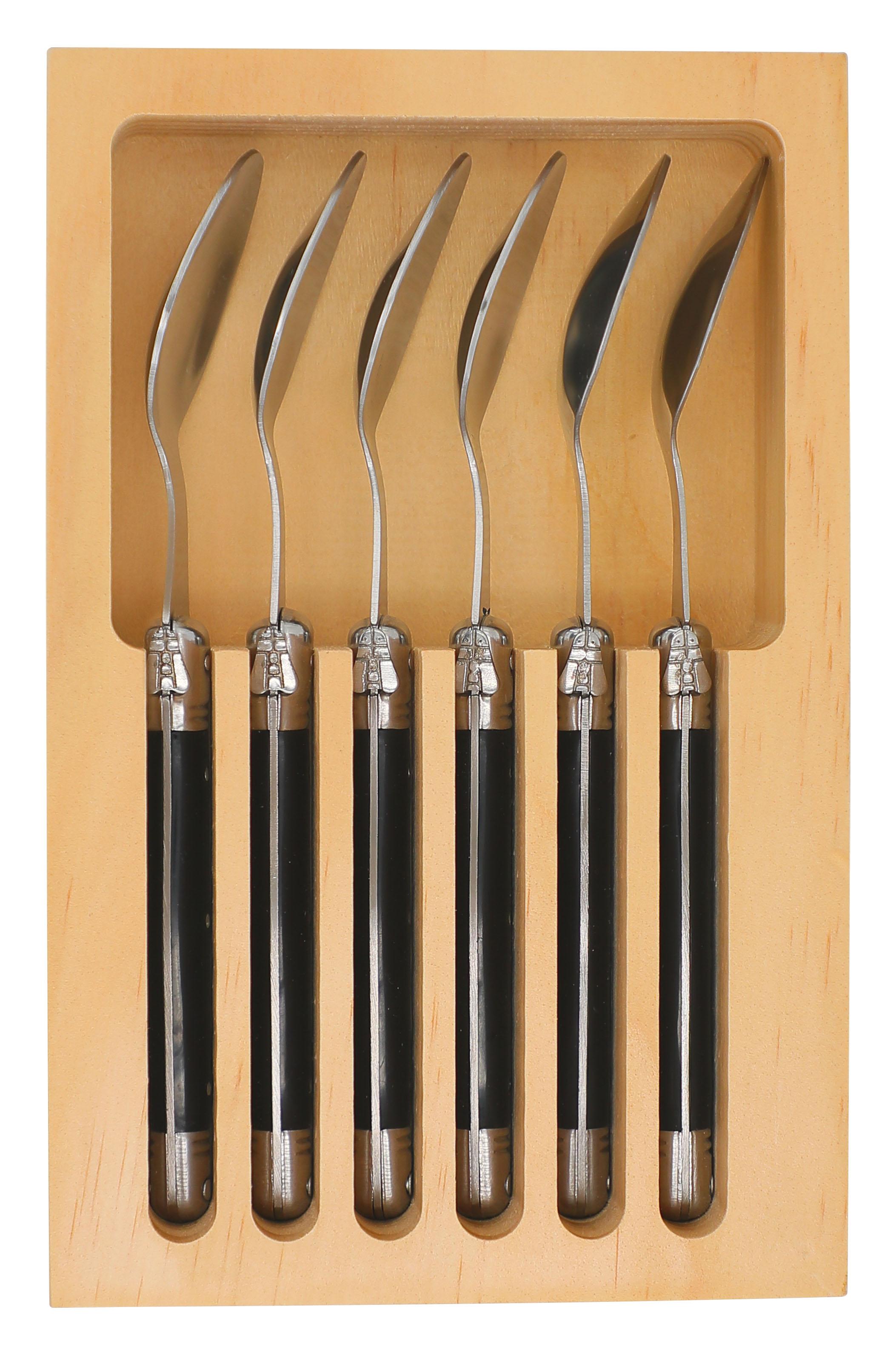 Set de 6 Cuchara Postre Black-1