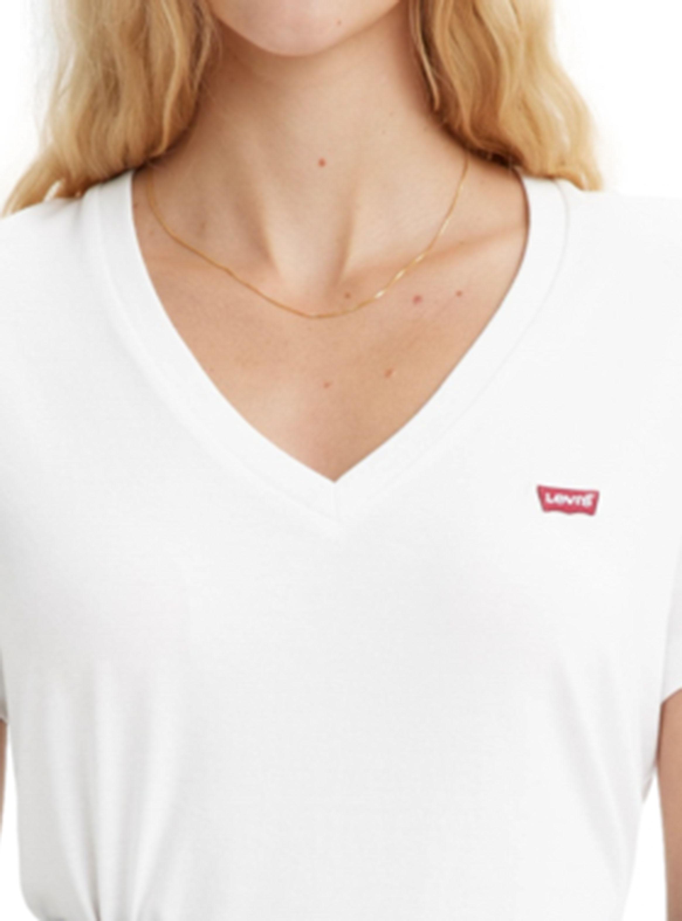 Polera Manga Corta Cuello V Regular Básico-2