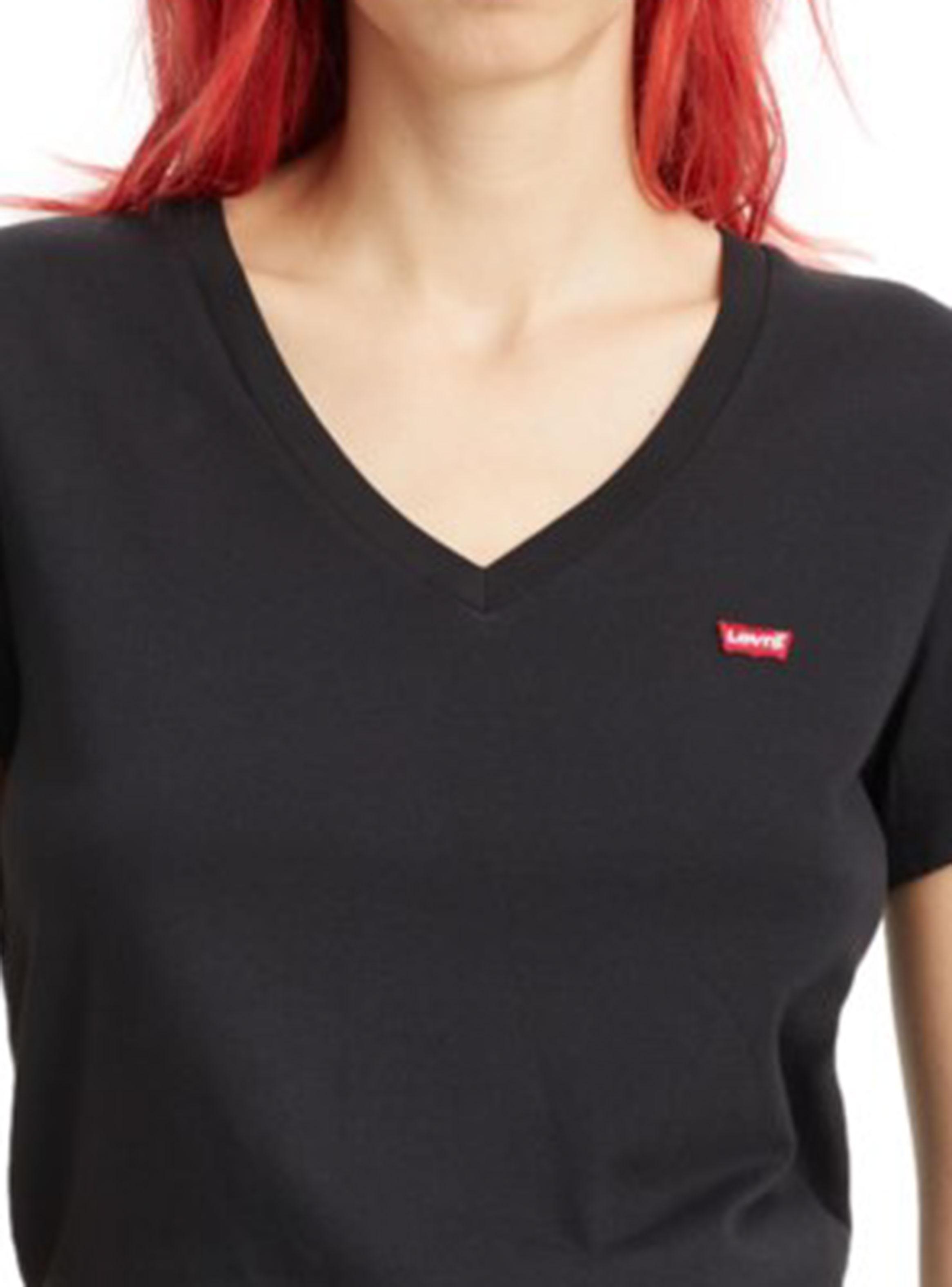 Polera Manga Corta con Cuello V Regular-2