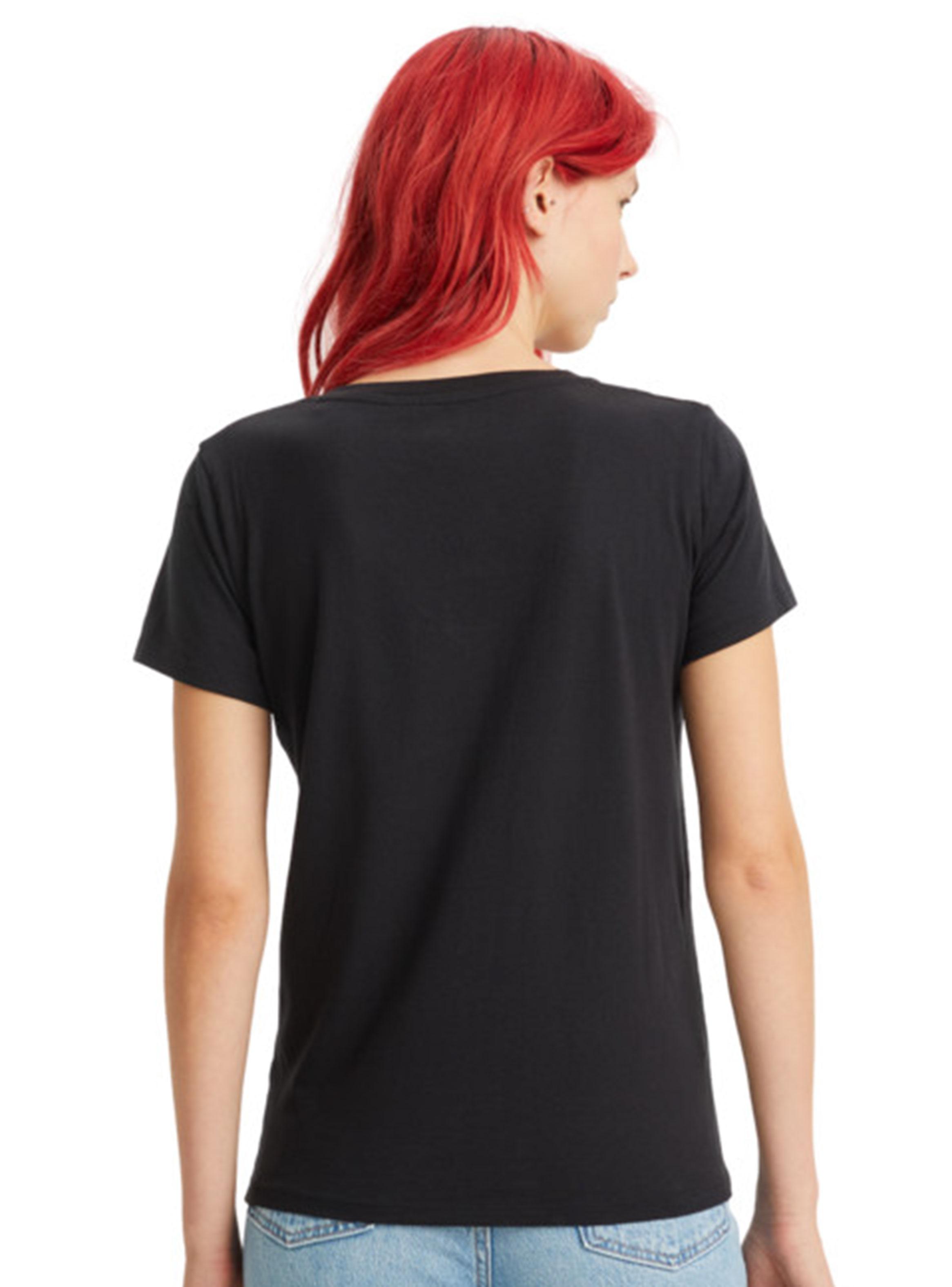 Polera Manga Corta con Cuello V Regular-1