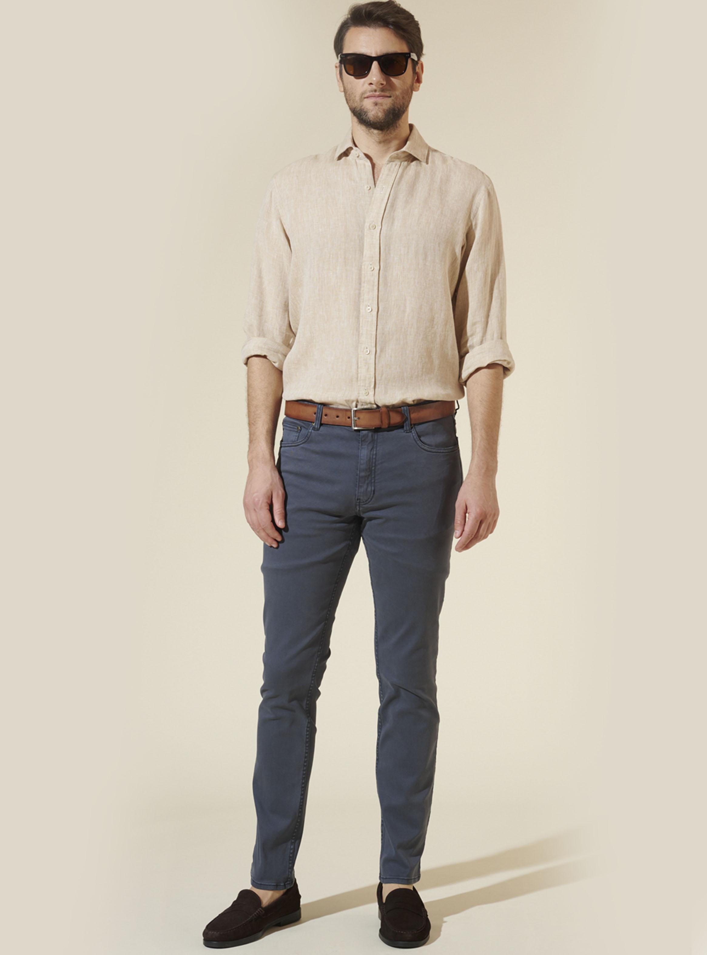 Pantalón Sport Liso 5 Pocket Slim Comfort-3