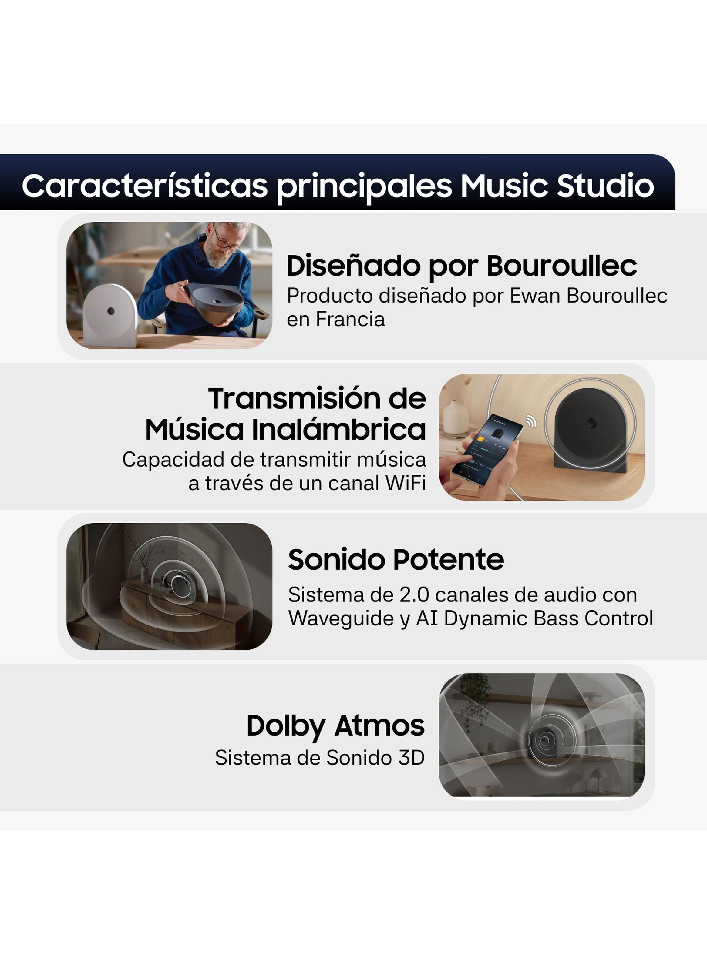 Parlante inalámbrico Wi Fi-Bluetooth Music Studio 5 LS51H 2026-4