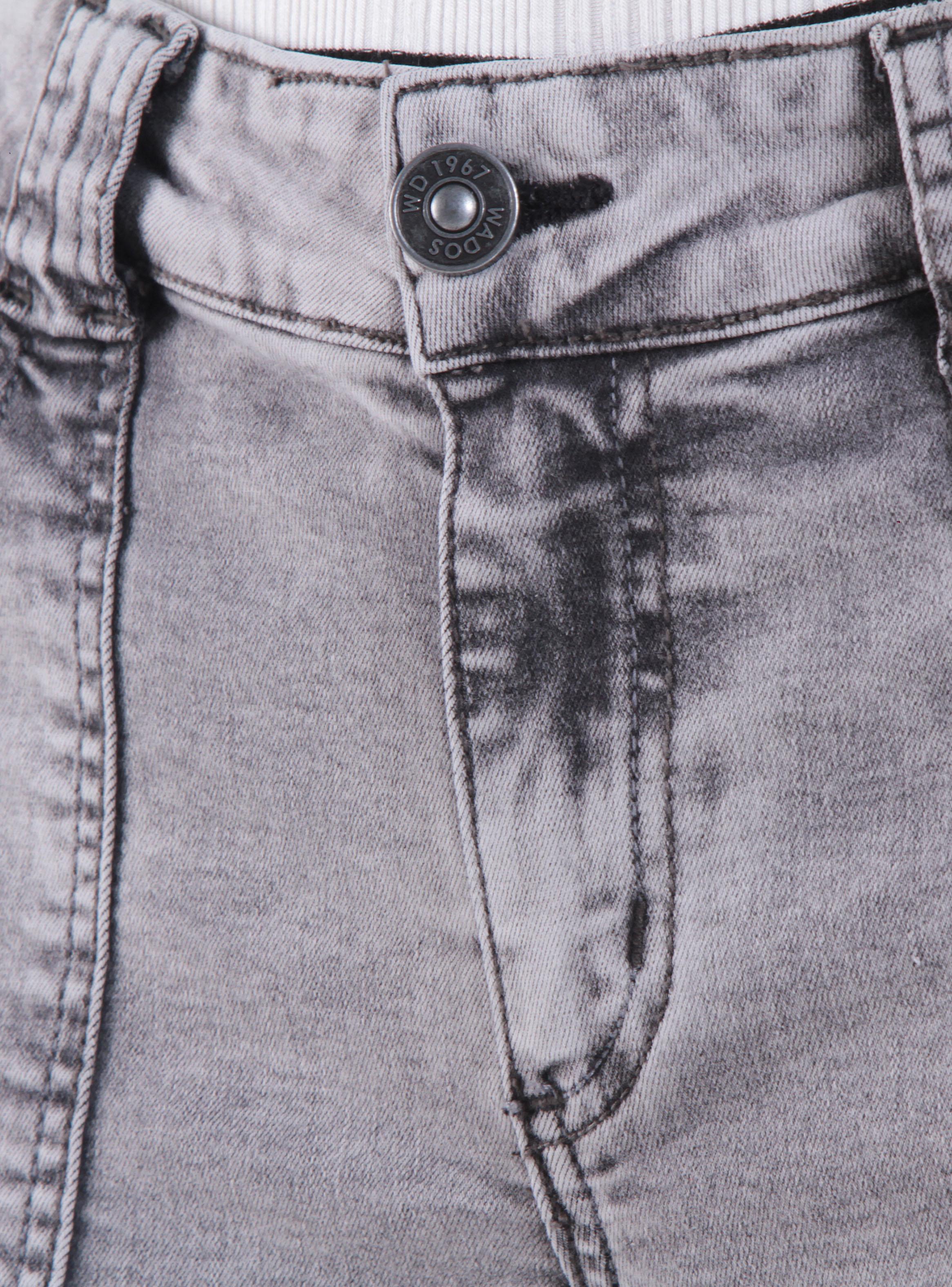 Jeans Wide Leg Tiro Alto Pretina Básica Jg-2