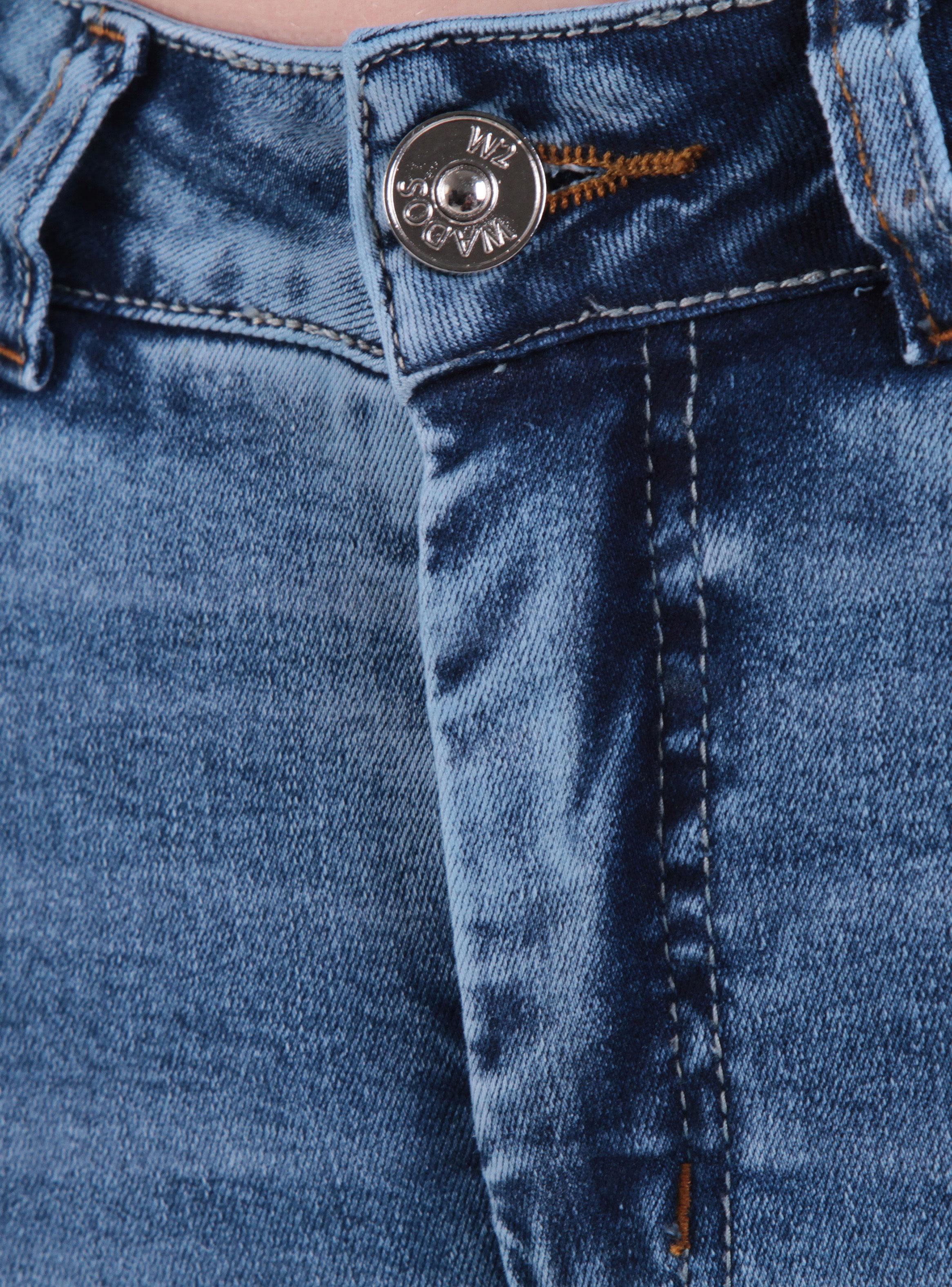 Jeans Flare Tiro Alto Pretina Push Up-2