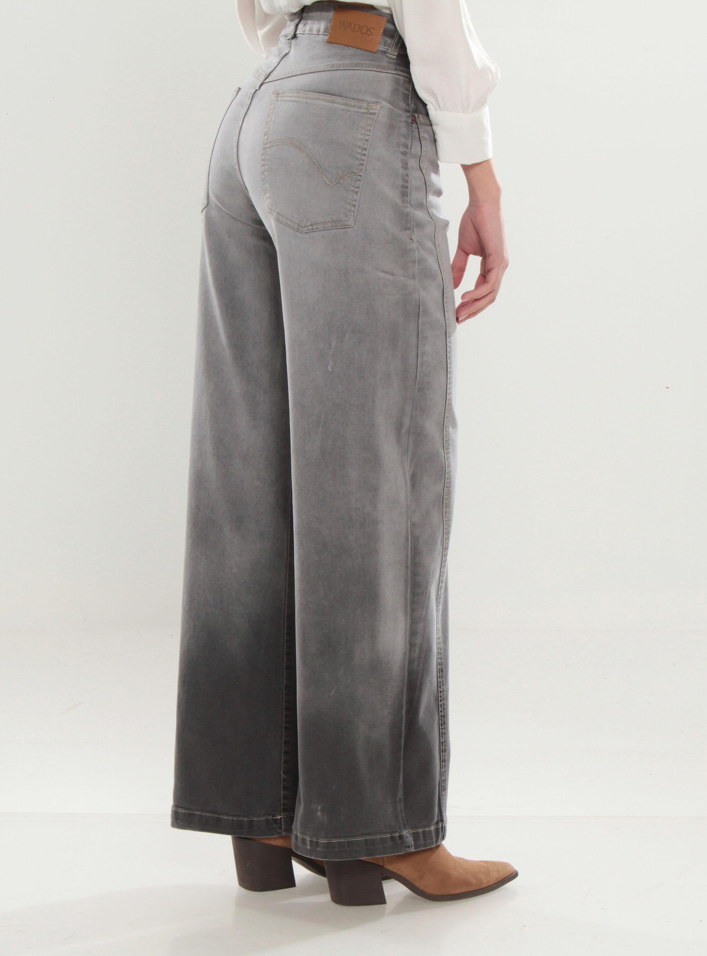 Jeans Wide Leg con Corte en Degradado-1