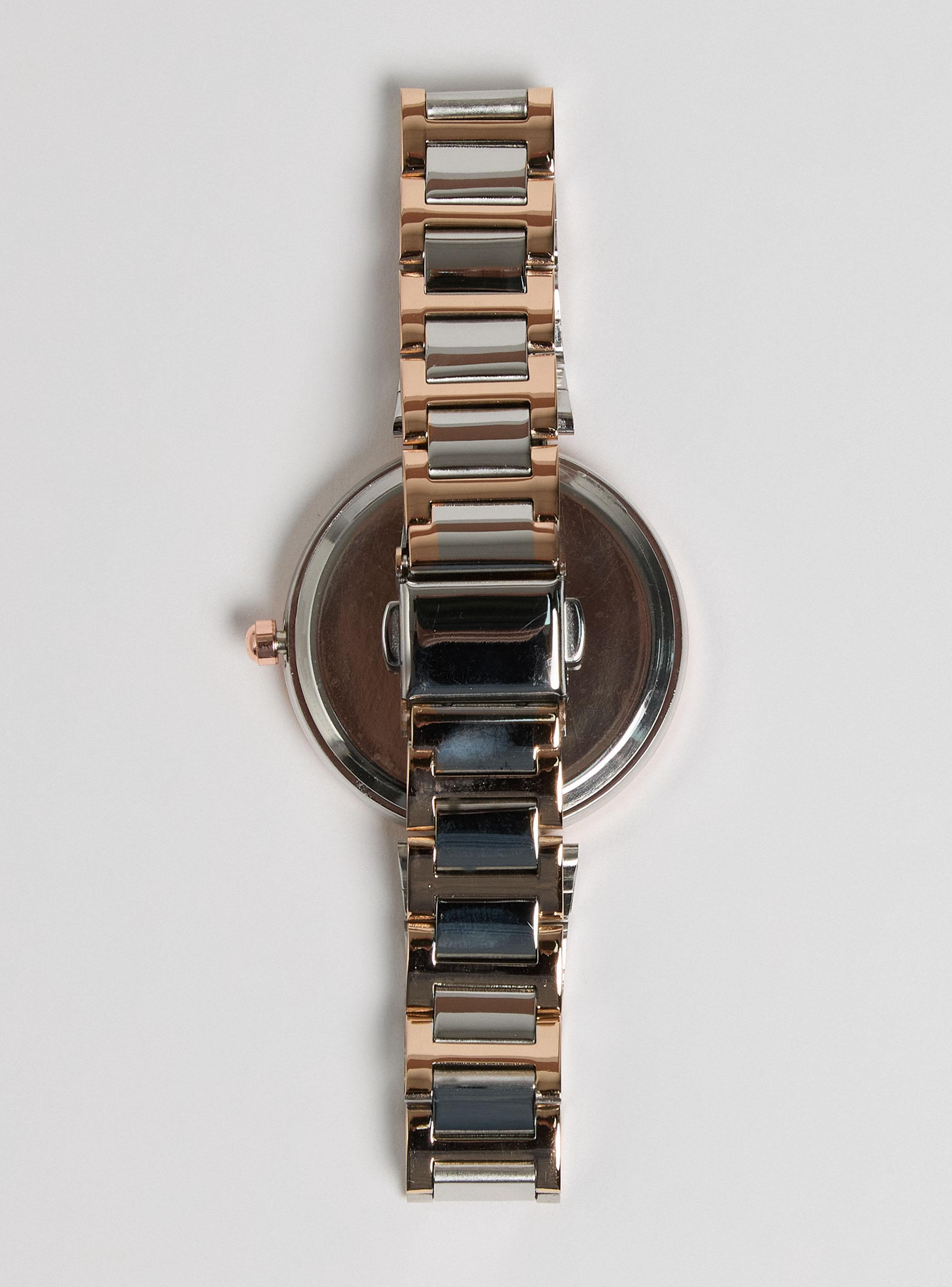 Pack Reloj Análogo Rose Gold Mujer + Pulsera-3